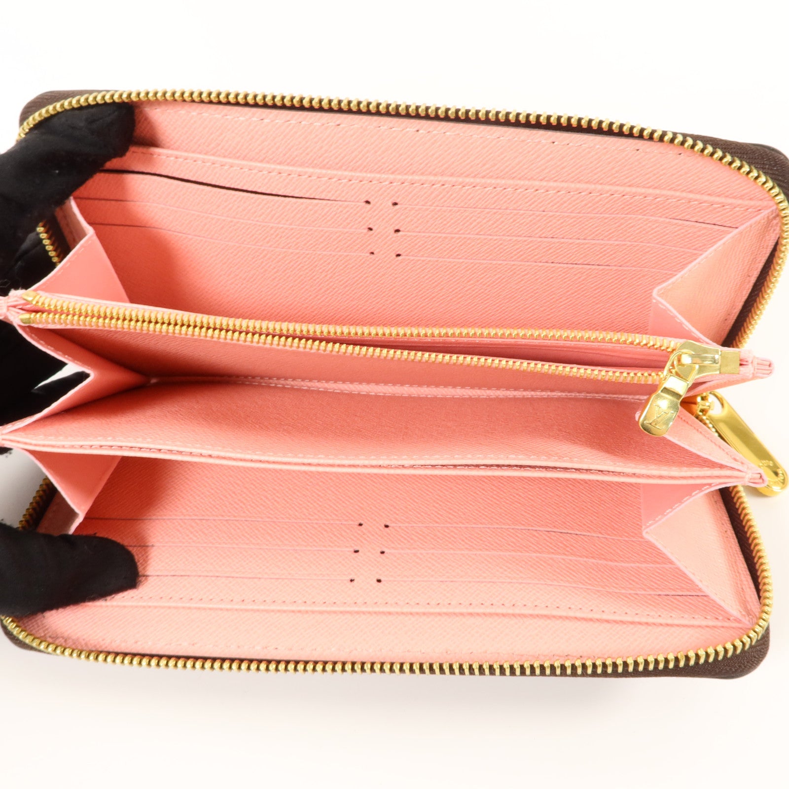 LOUIS VUITTON Monogram Vivienne Zippy Wallet金扣長錢包