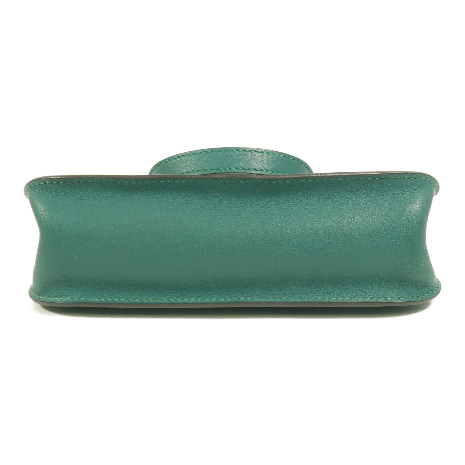 HERMES Swift皮革Mini Halzan手挽肩背兩用袋Vert Verone