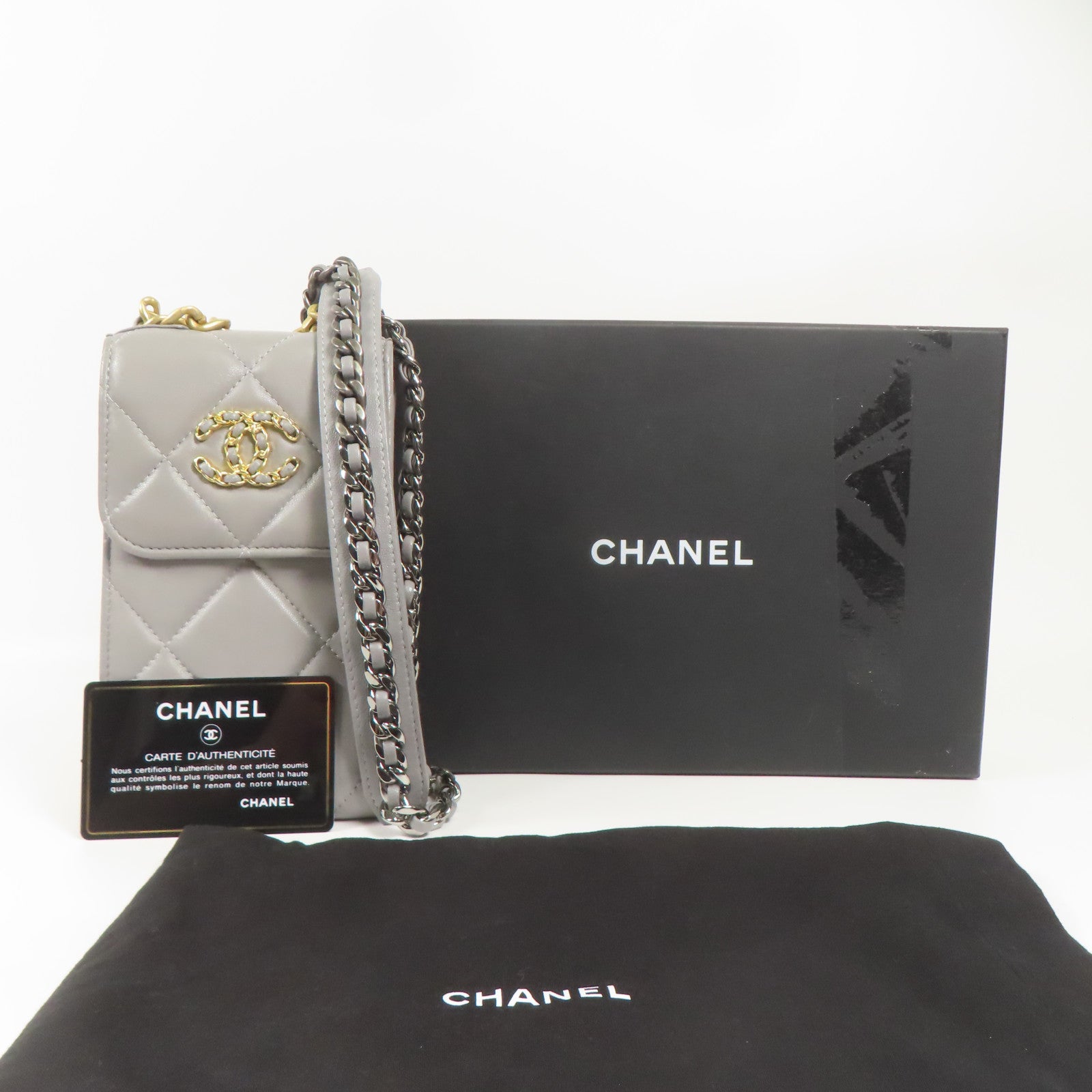 CHANEL 羊皮皮革Shoulder Bag鏈帶肩背袋