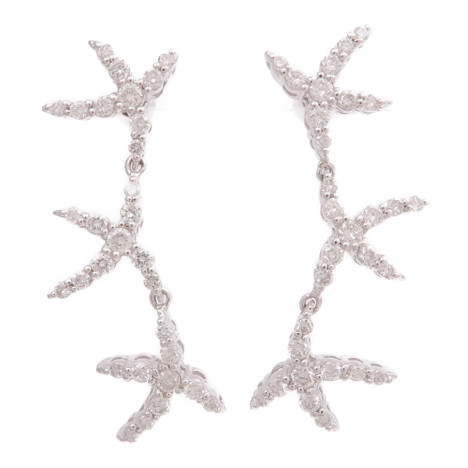 JEWELRY 18K白金Diamond Earrings鑽石耳環