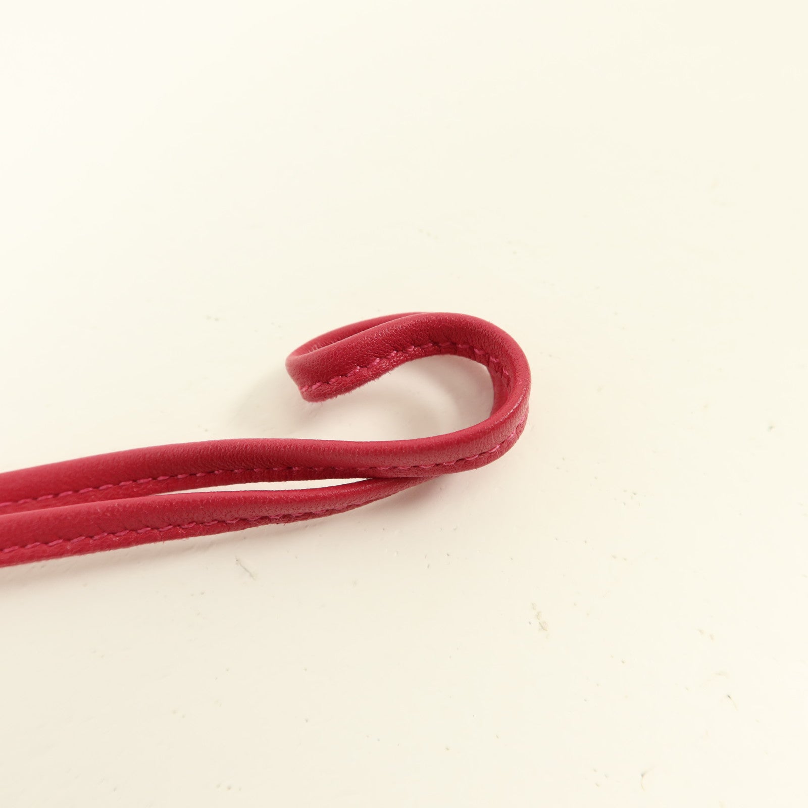 HERMES Milo皮革Rodeo PM掛飾Framboise