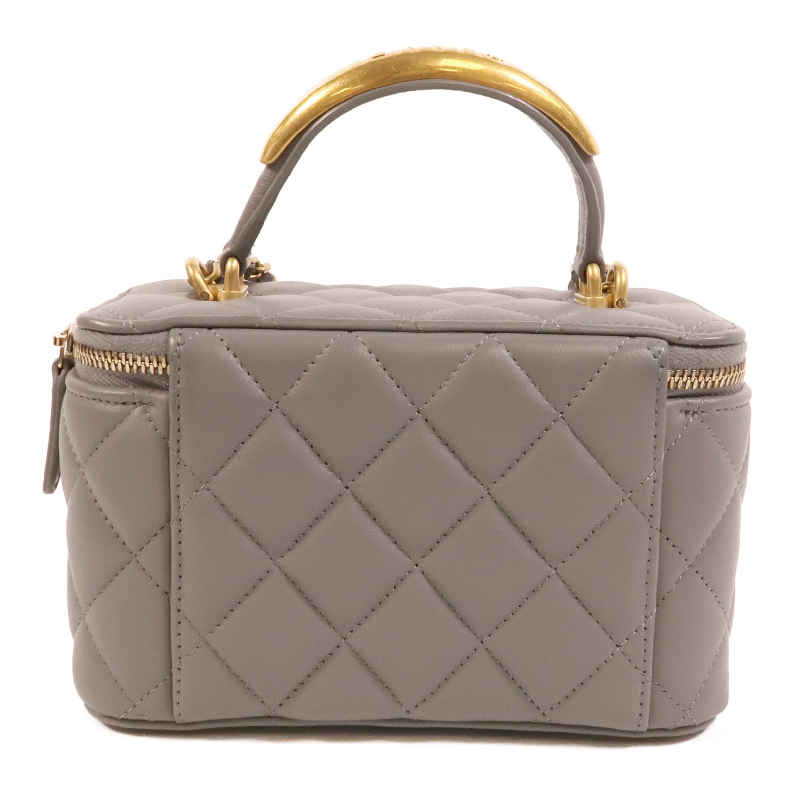 CHANEL 羊皮皮革Top Handle Vanity Case手挽肩背兩用袋