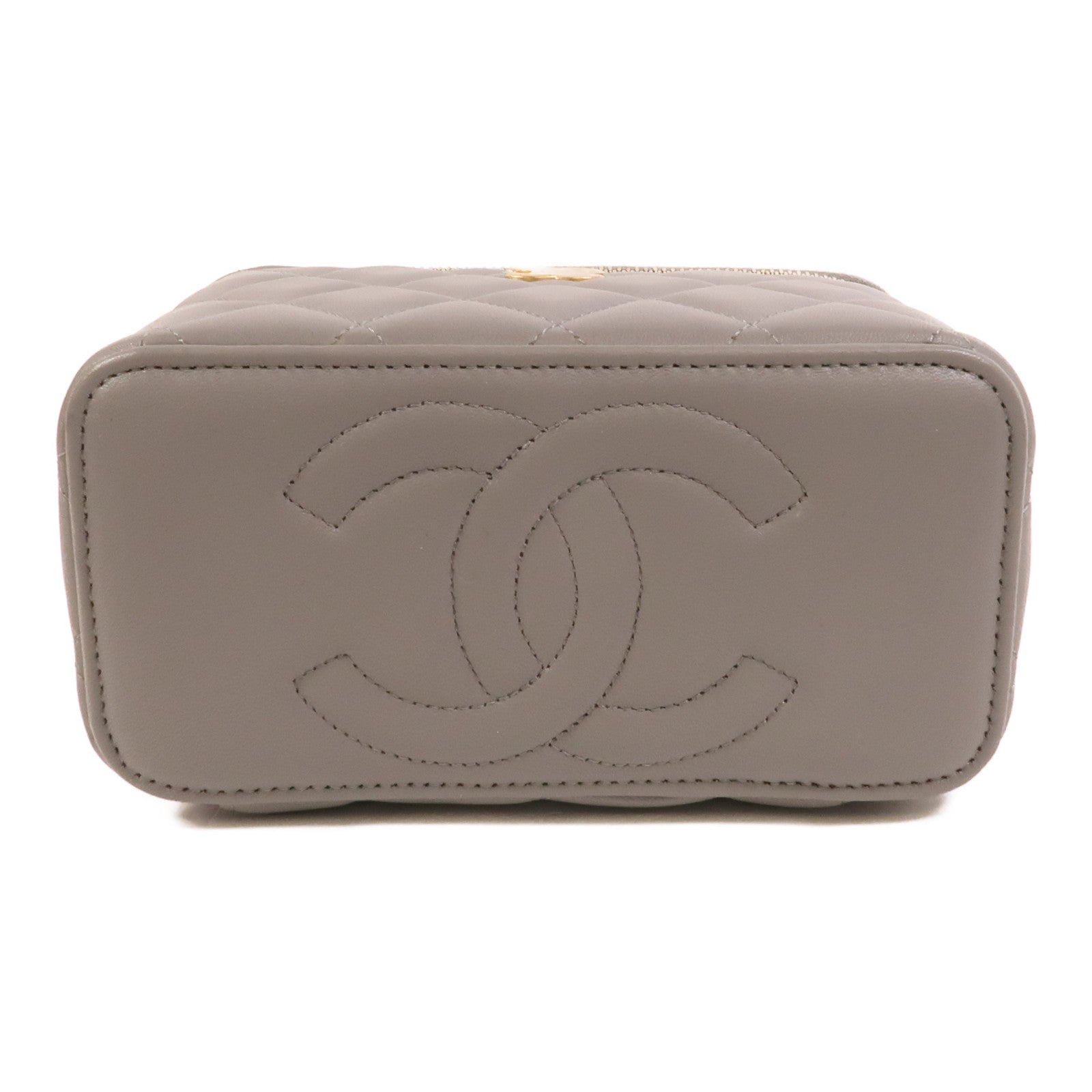 CHANEL 羊皮皮革Top Handle Vanity Case手挽肩背兩用袋