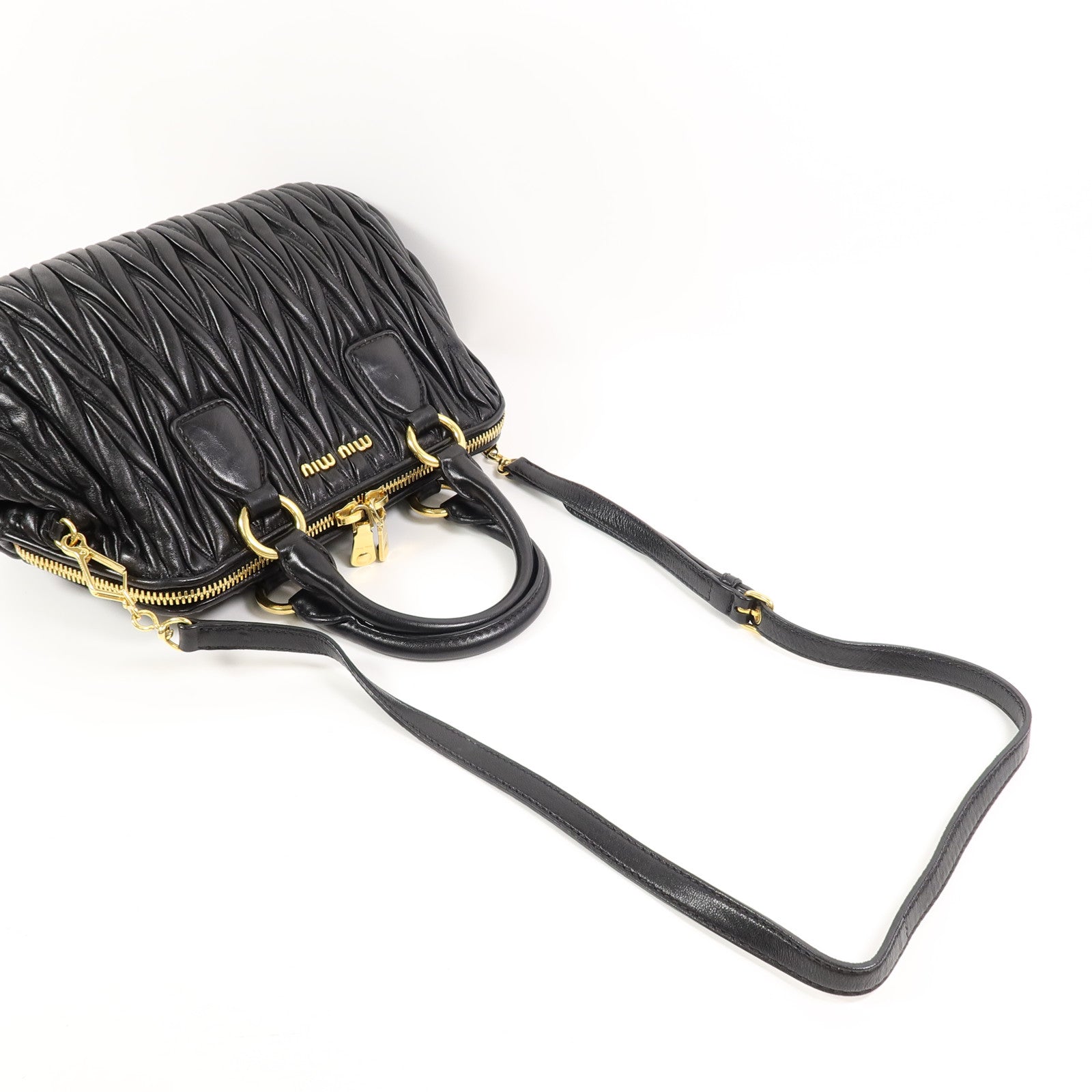 Miu Miu 羊皮皮革2 Way Shoulder手挽肩背兩用袋