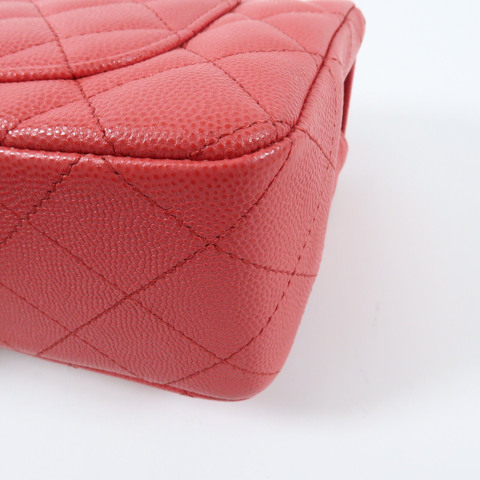 CHANEL 牛皮皮革Mini Classic 20金扣鏈帶肩背袋