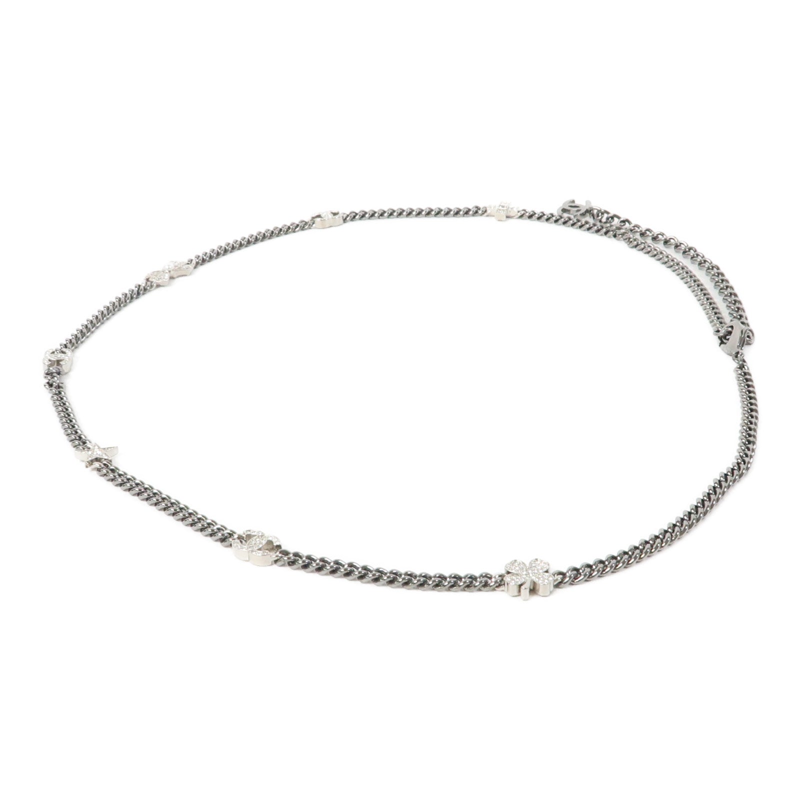 CHANEL 金屬Chain Belt銀色