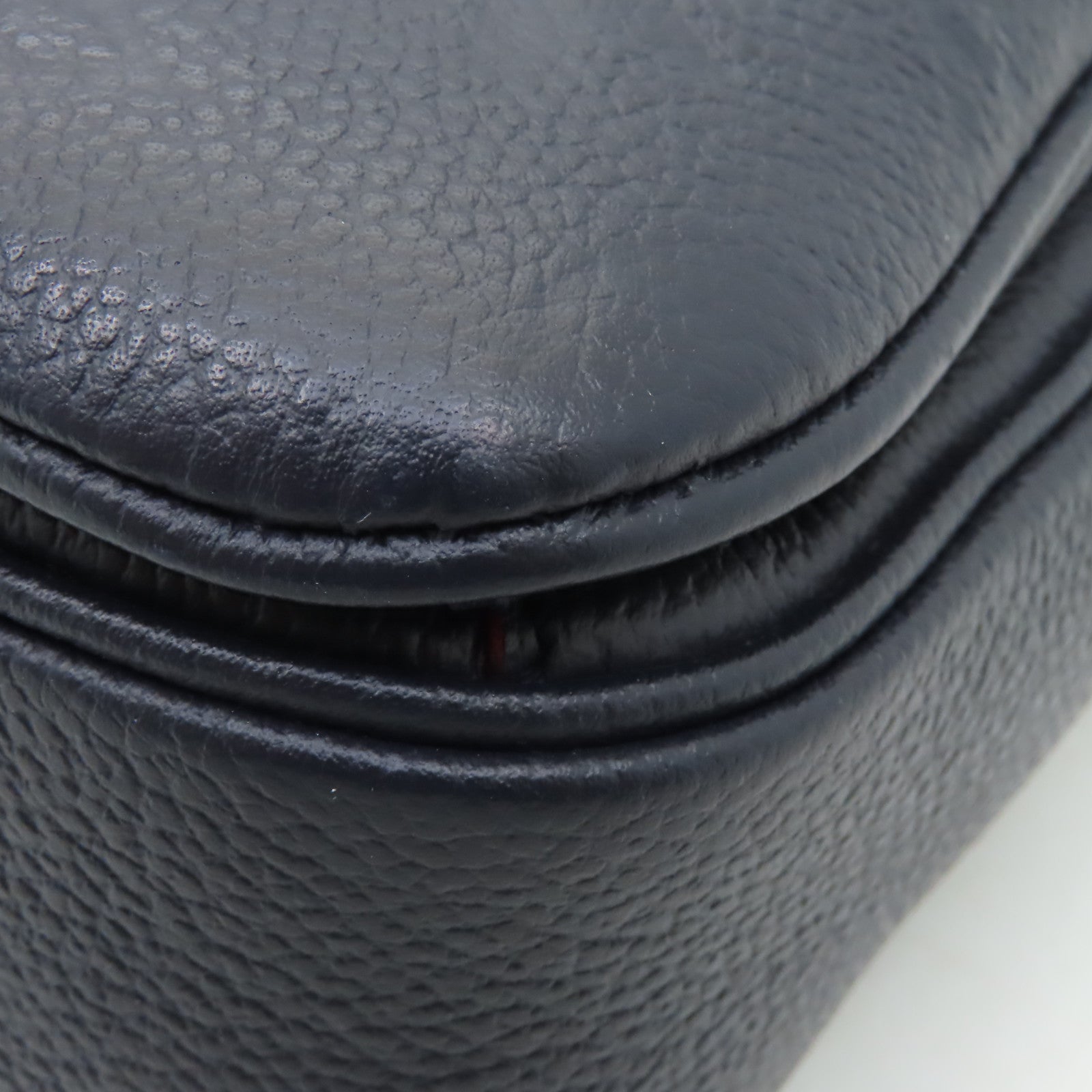 LOUIS VUITTON 【激減優惠】Monogram Empreinte Pochette Metis金扣手挽肩背兩用袋深藍色