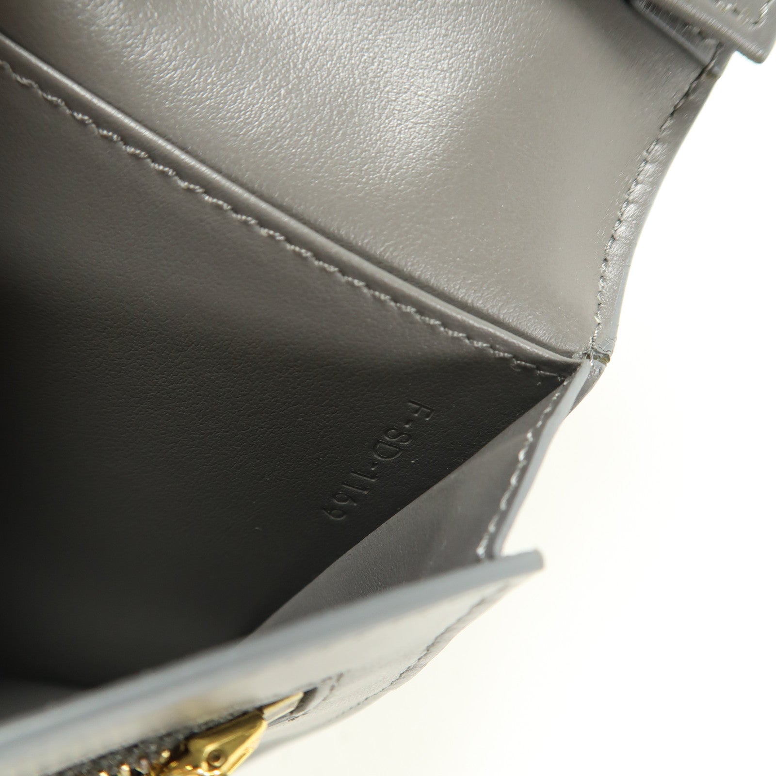 CELINE 牛皮皮革Large Strap Wallet金扣長錢包