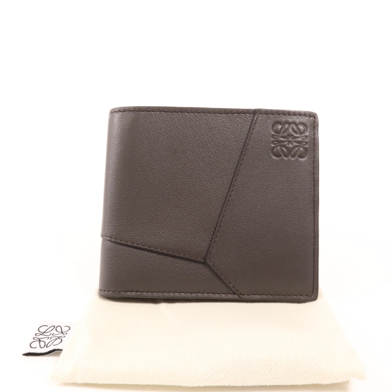 LOEWE 牛皮皮革Puzzle Bifold錢包