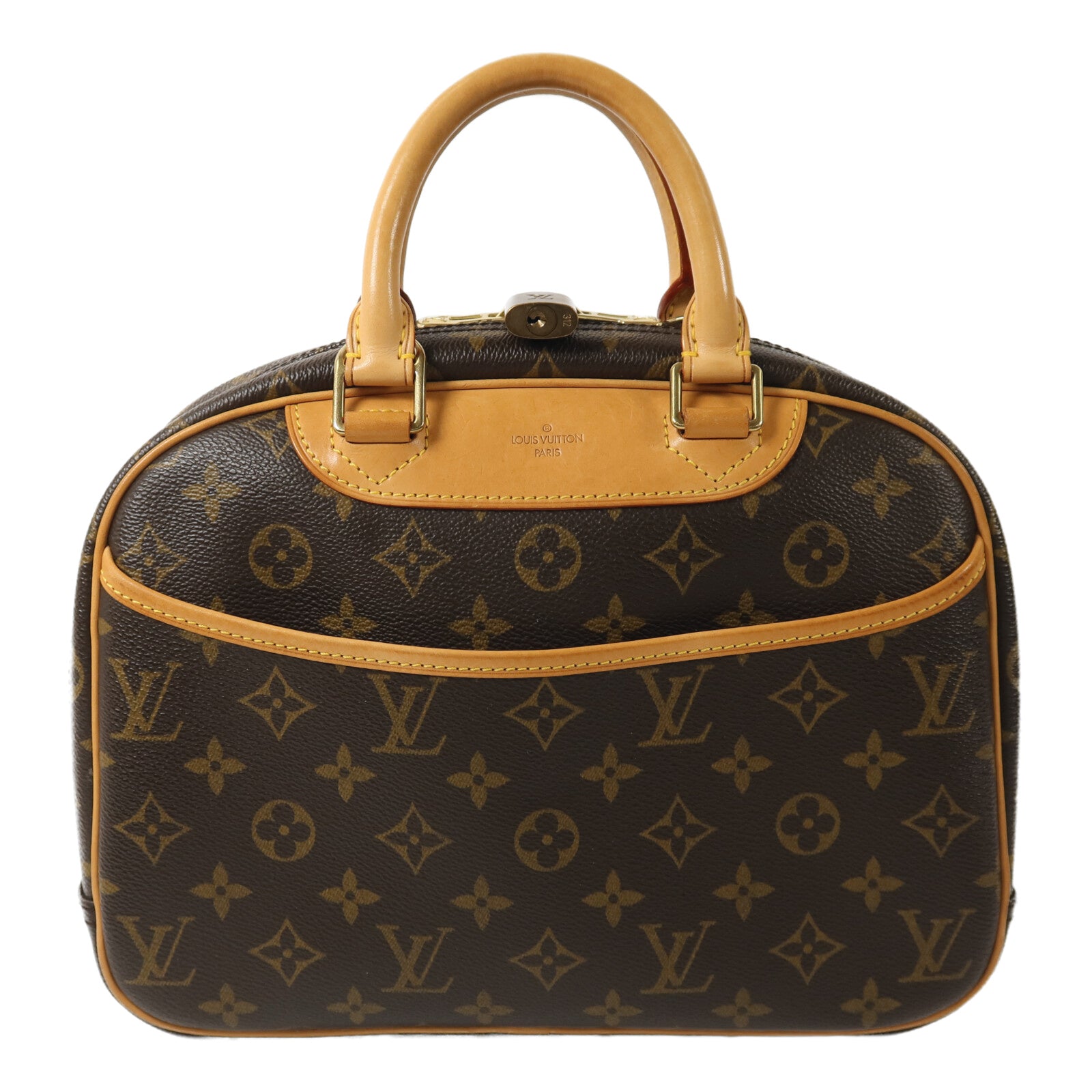 LOUIS VUITTON Monogram Deauville金扣手挽袋