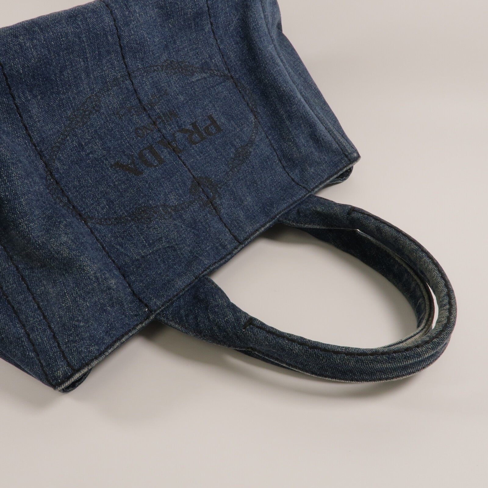 PRADA 牛仔布Tote Bag手挽袋