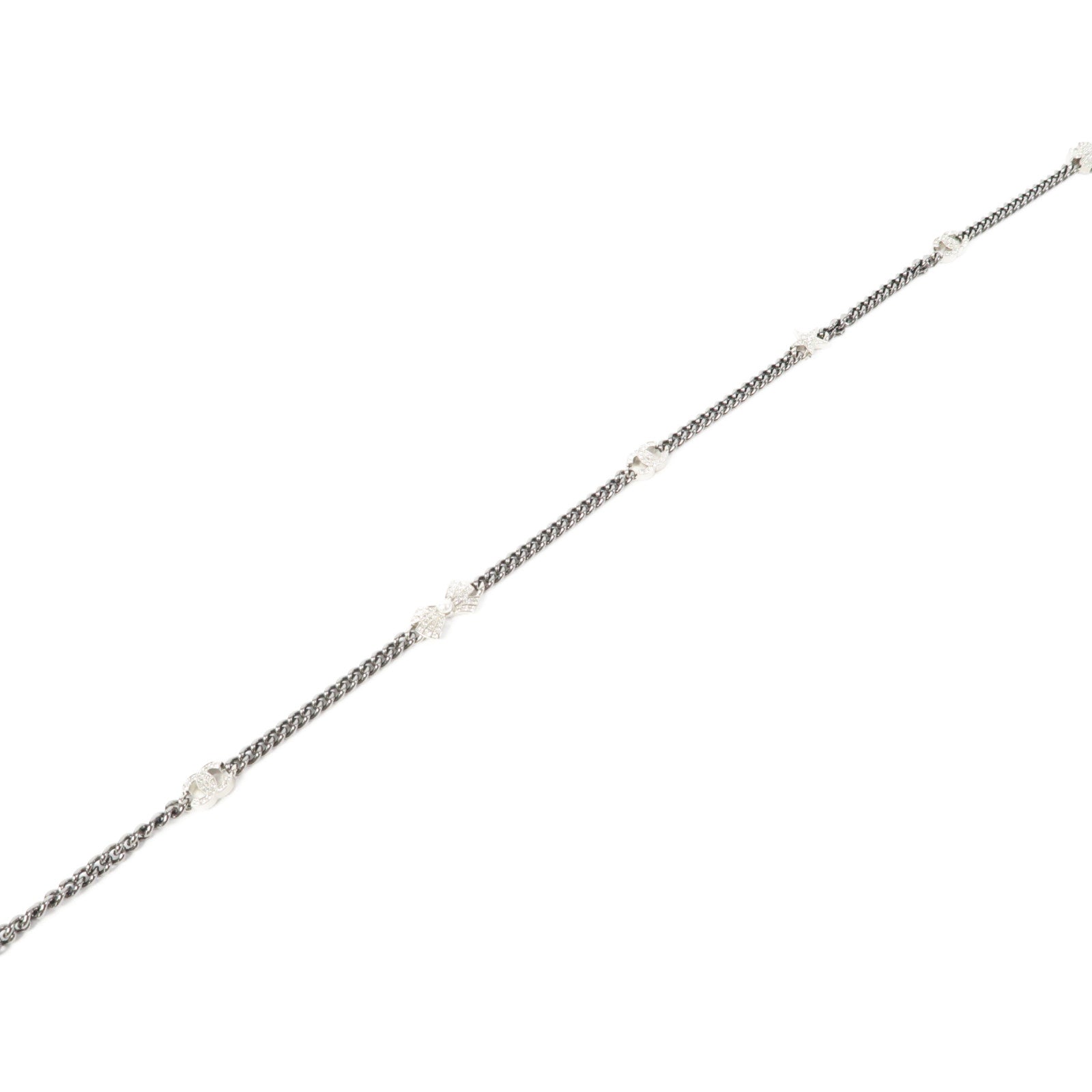 CHANEL 金屬Chain Belt銀色
