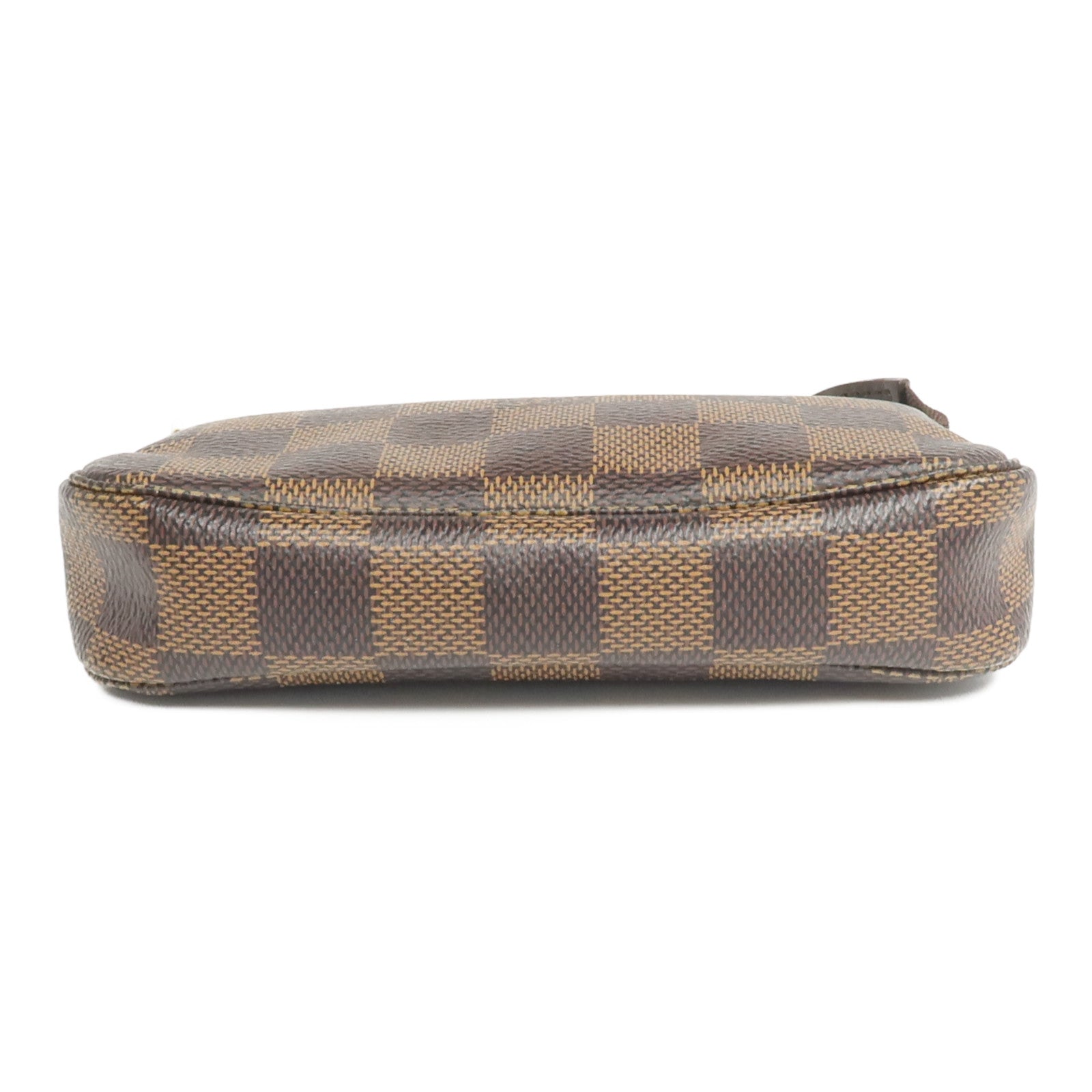 LOUIS VUITTON Damier Mini Pochette Accessoires金扣手挽袋