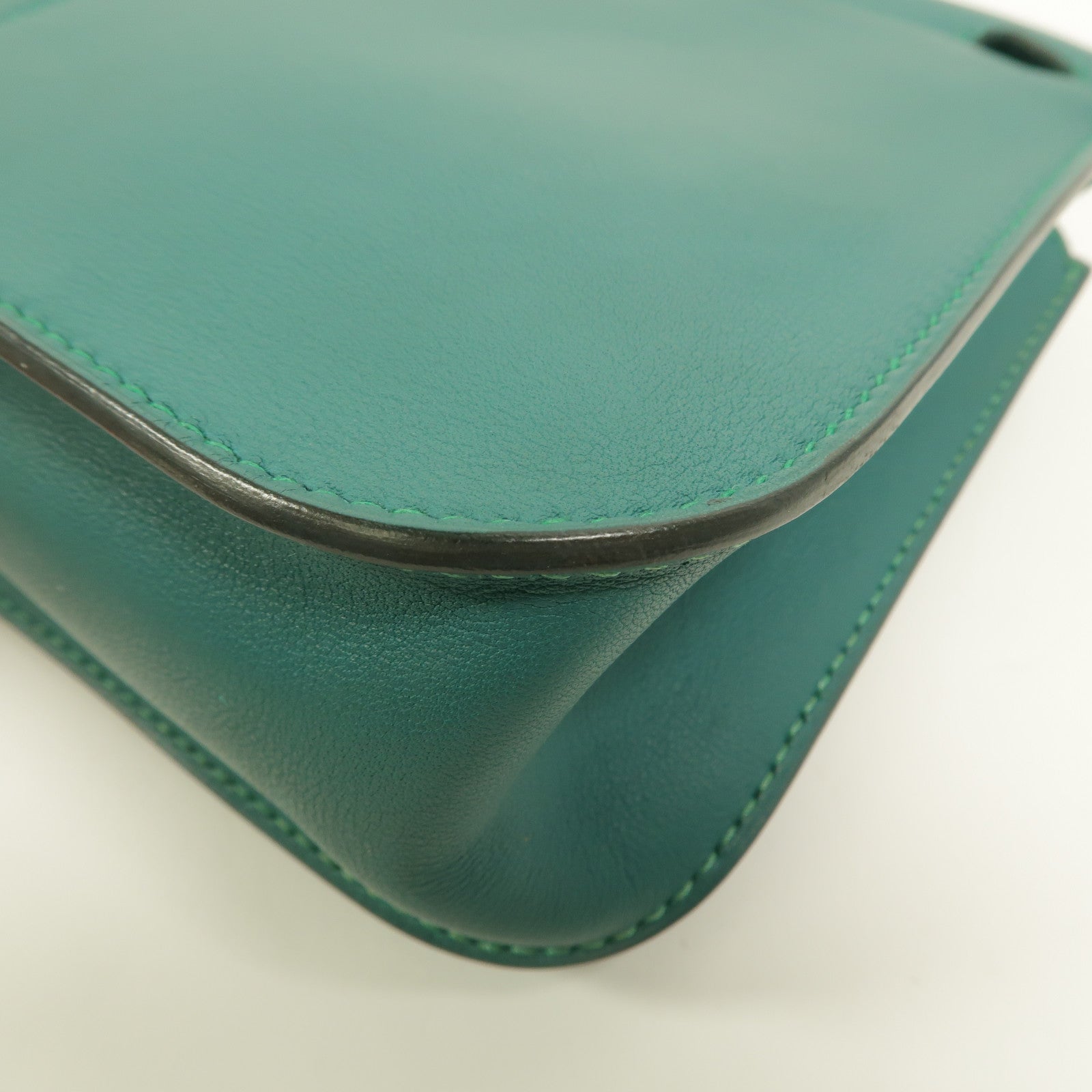 HERMES Swift皮革Mini Halzan手挽肩背兩用袋Vert Verone