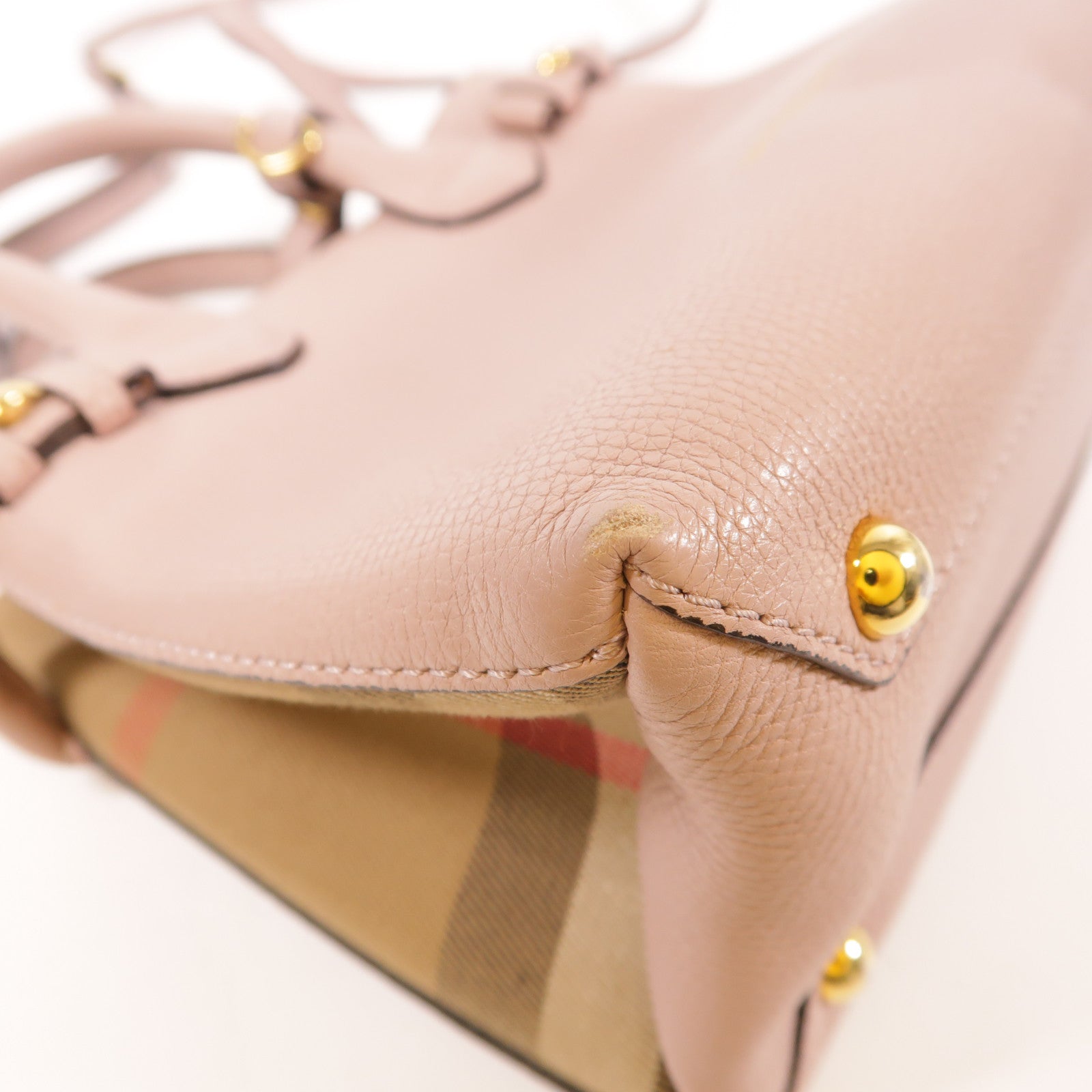 BURBERRY 皮革/帆布2 Way Bag手挽肩背兩用袋