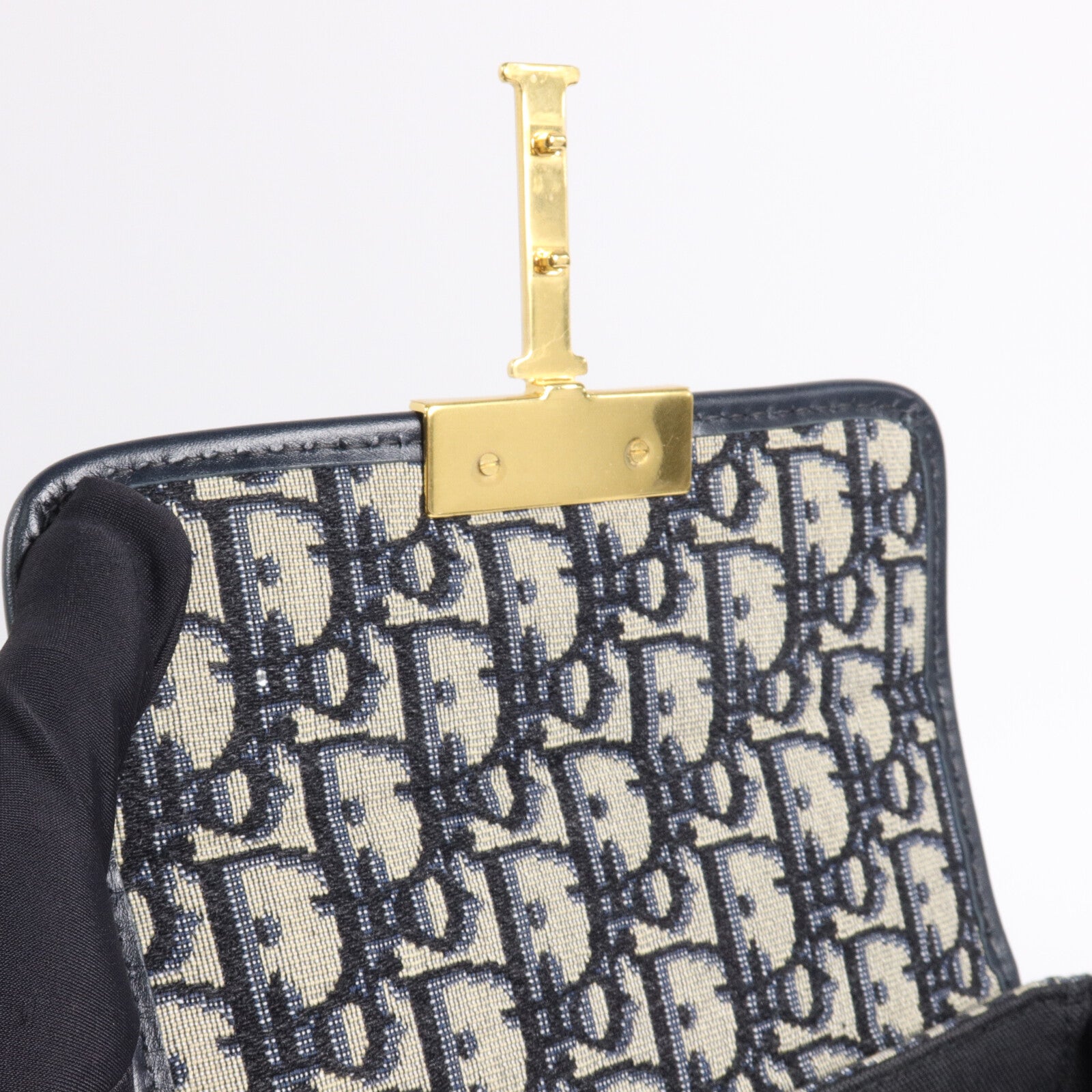 Dior 帆布/牛皮皮革30 Montaigne Box肩背袋