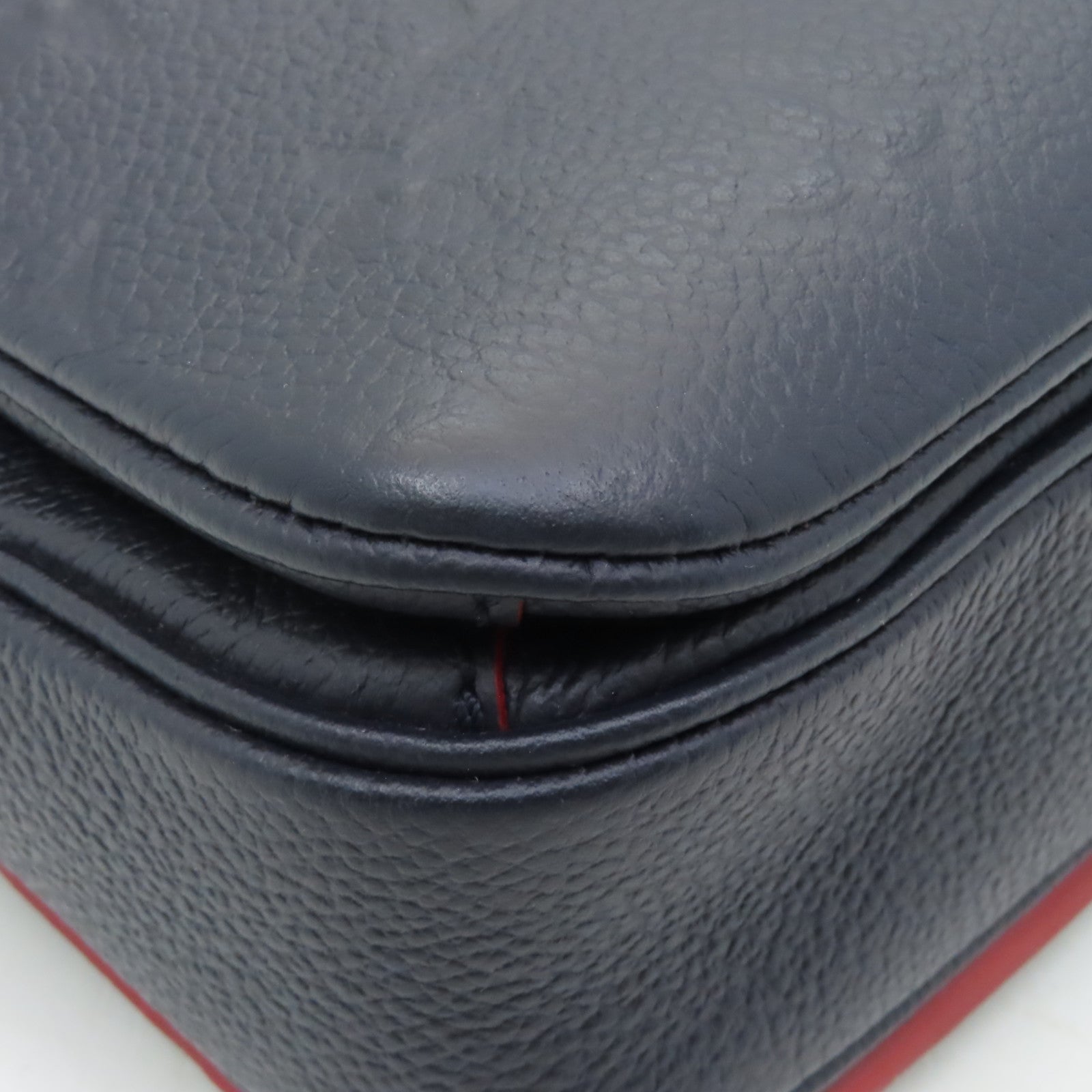 LOUIS VUITTON 【激減優惠】Monogram Empreinte Pochette Metis金扣手挽肩背兩用袋深藍色