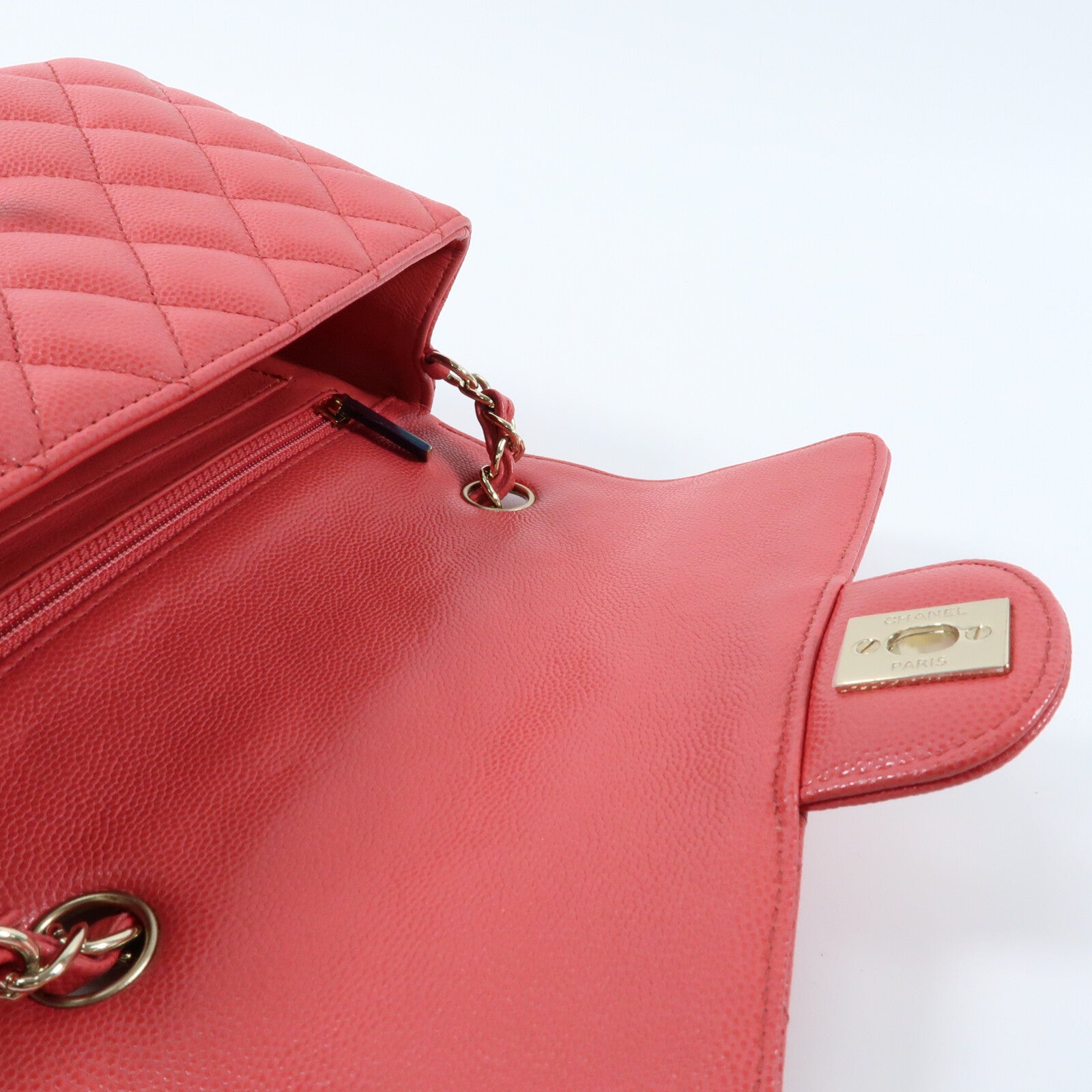 CHANEL 牛皮皮革Mini Classic 20金扣鏈帶肩背袋
