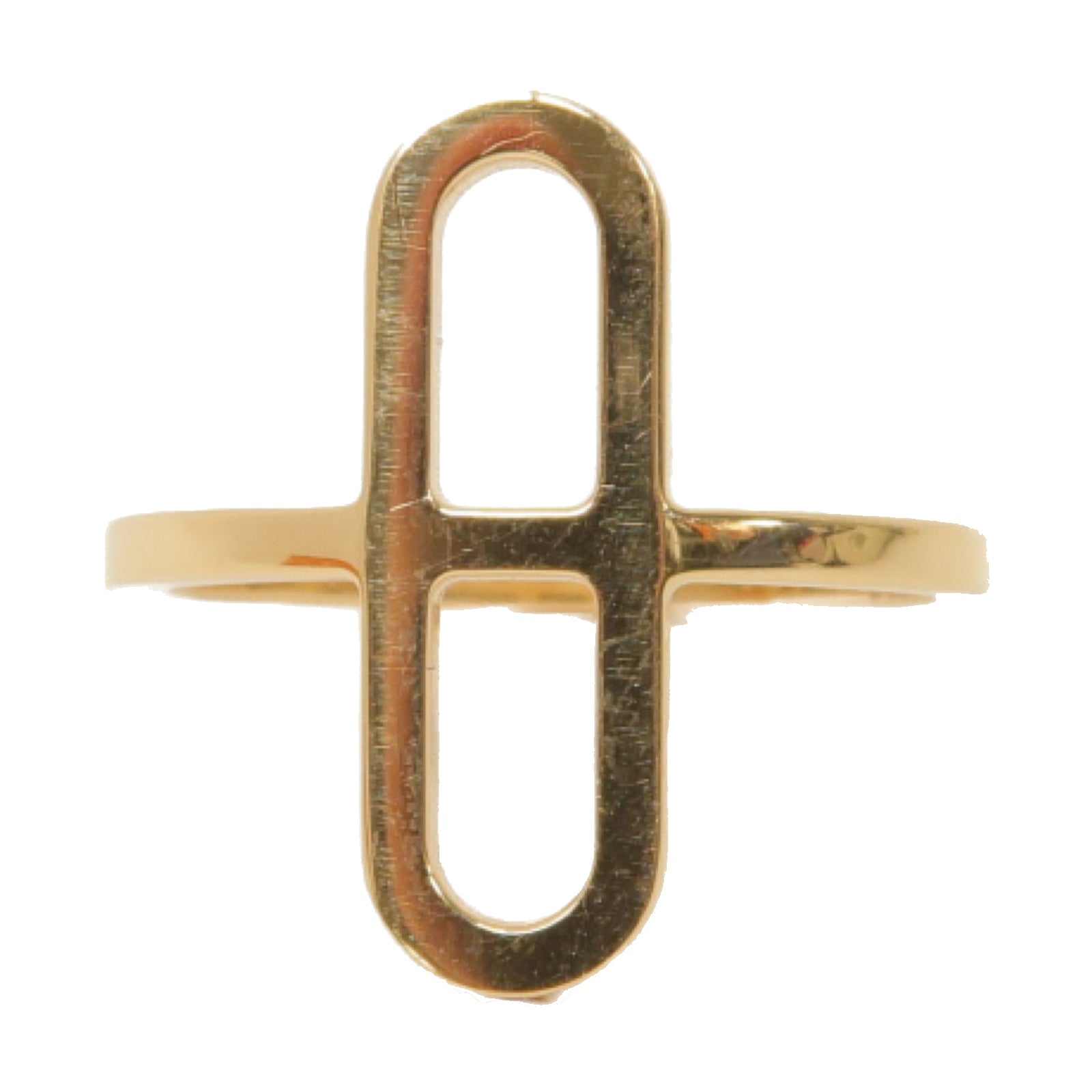 HERMES 18K玫瑰金Ever Chaine D'ancre Ring戒指US#6.5