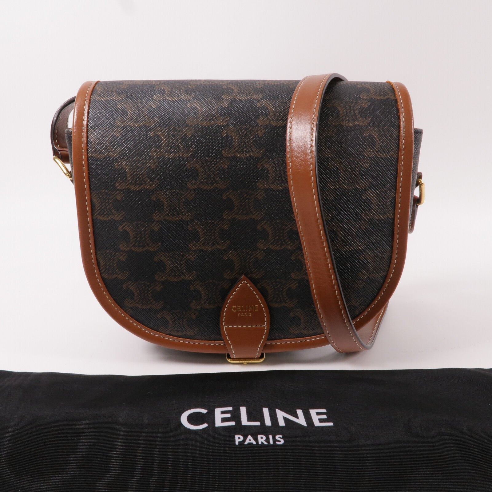 CELINE 塗層帆布Folco肩背袋
