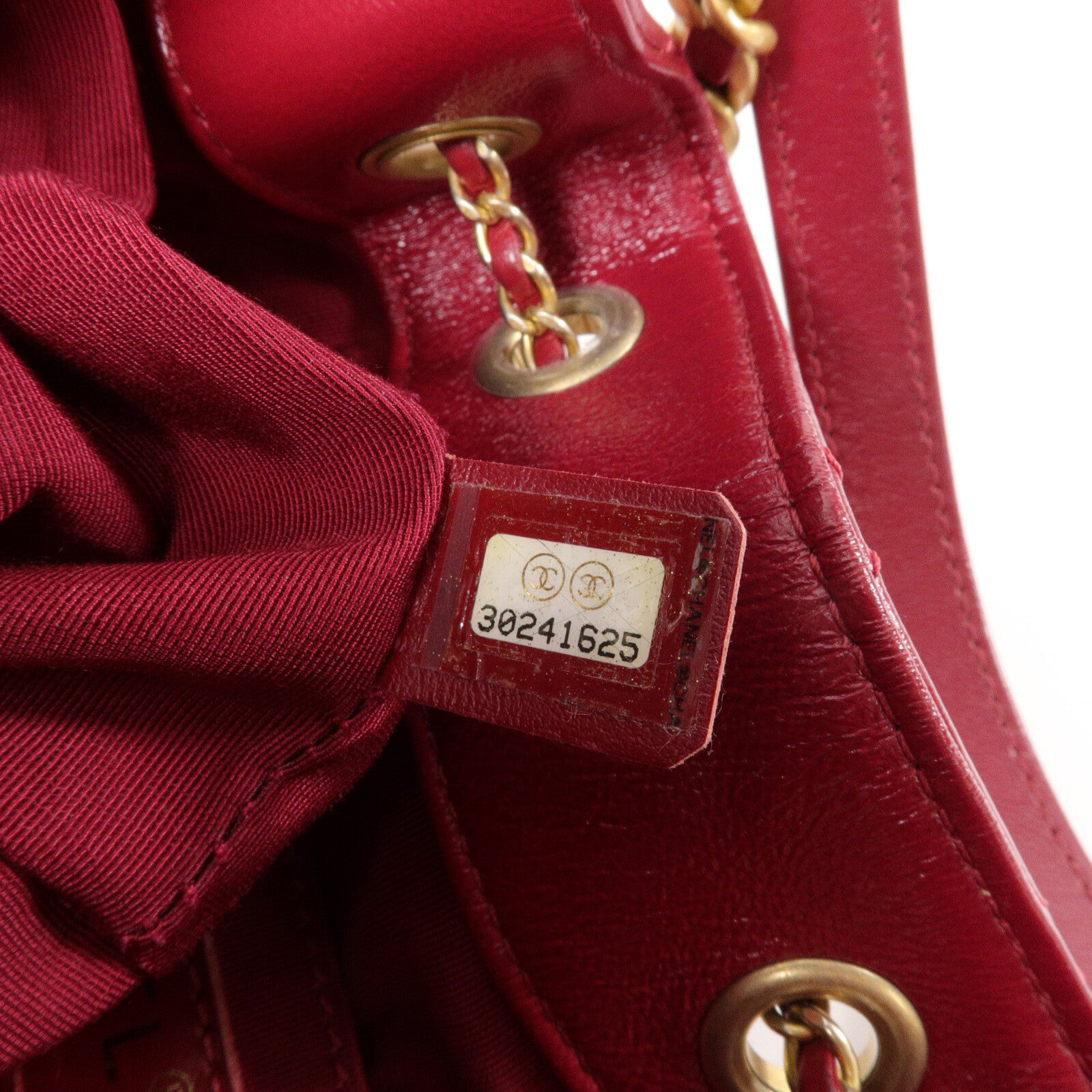 CHANEL 牛皮皮革Bucket Bag鏈帶手挽肩背兩用袋