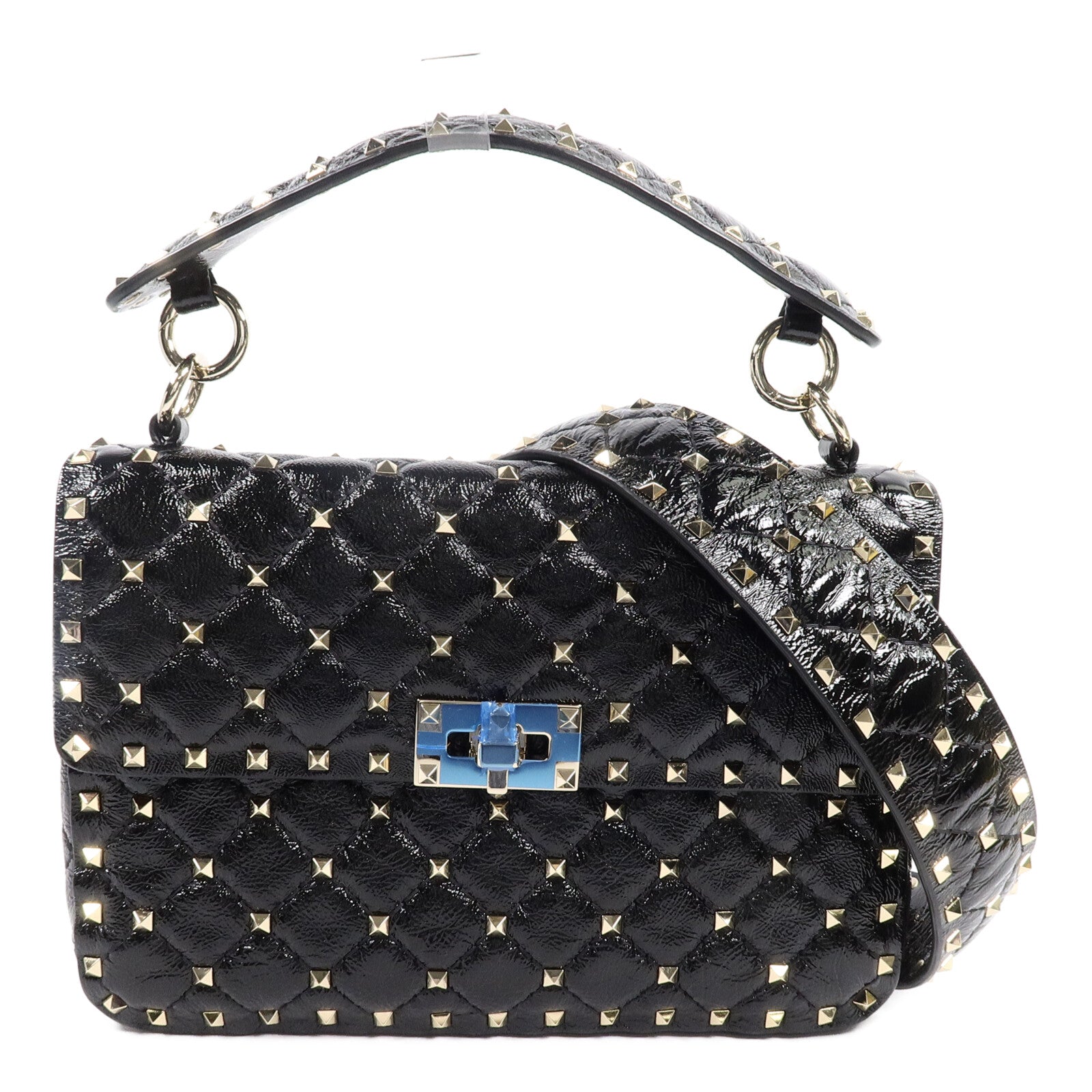 Valentino 牛皮皮革Garavani Rockstud Spike手挽肩背兩用袋