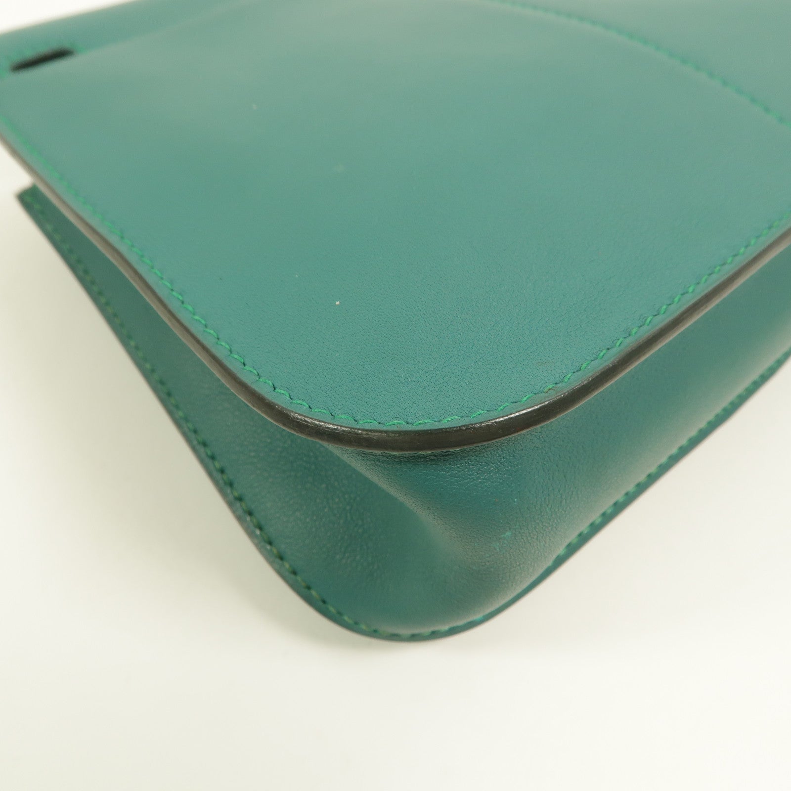 HERMES Swift皮革Mini Halzan手挽肩背兩用袋Vert Verone