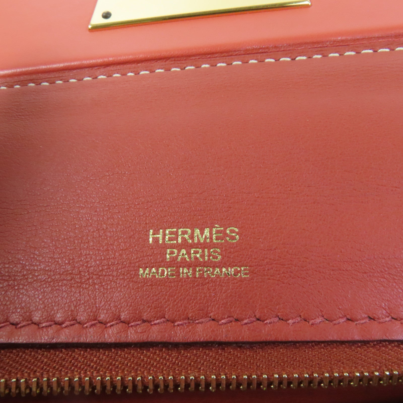 HERMES Togo皮革24/24 29cm金扣手挽肩背兩用袋Sanguine