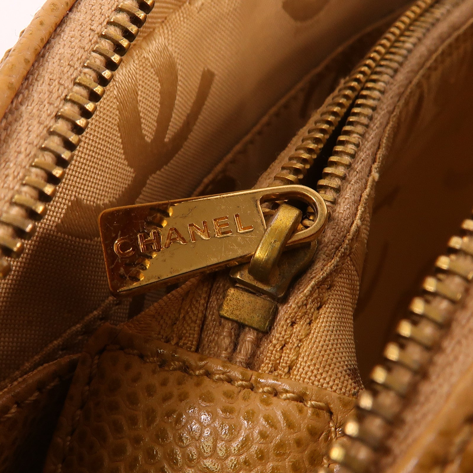 CHANEL 牛皮皮革Vintage Chain Bag金扣鏈帶肩背袋