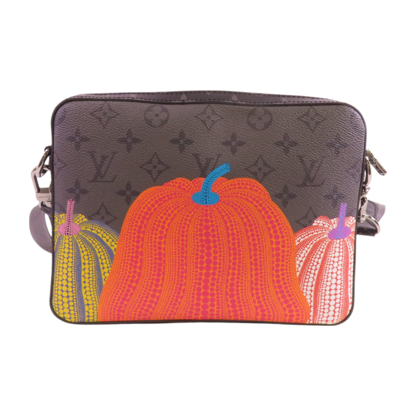 LOUIS VUITTON Monogram Eclipse YK x Trio Messenger銀扣肩背袋