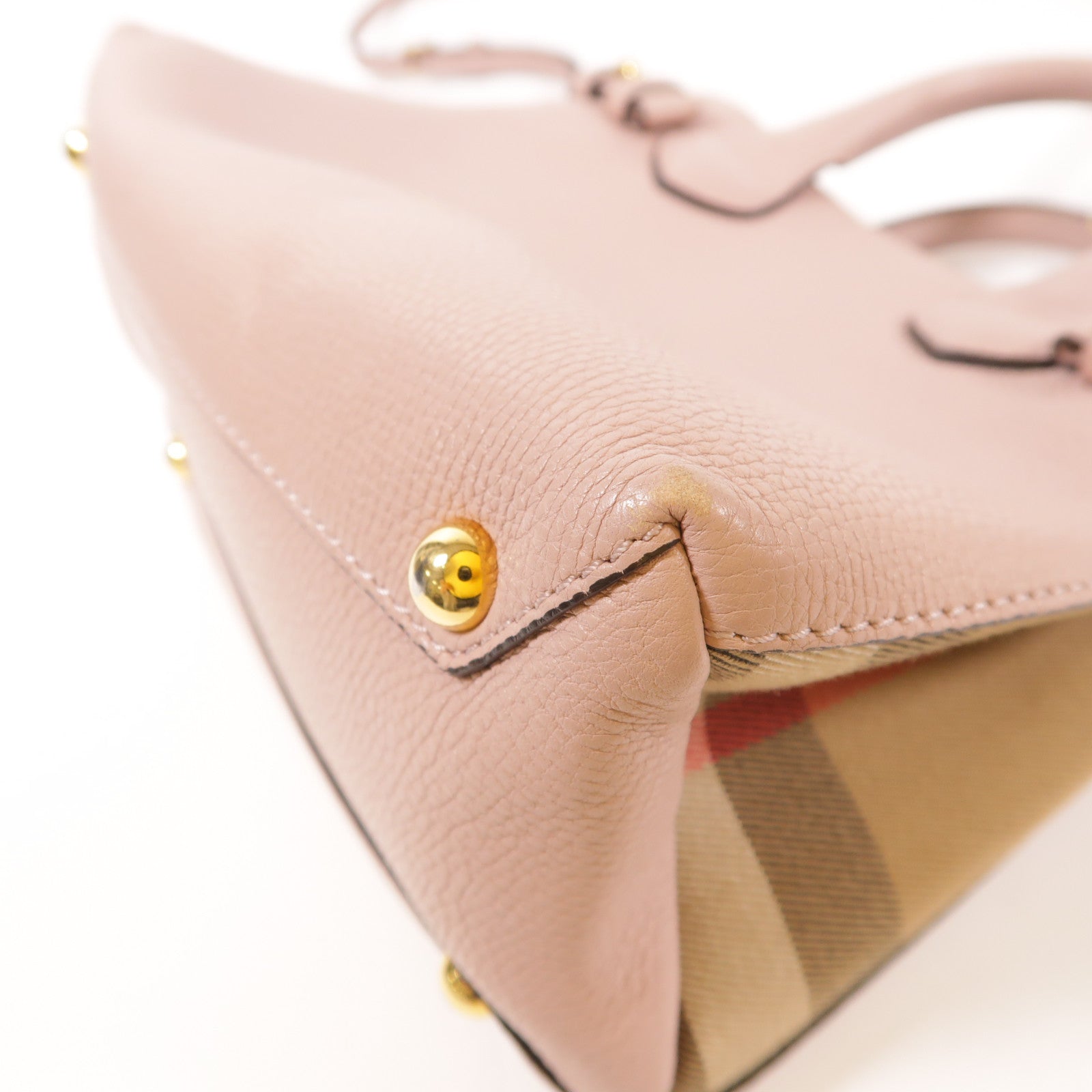BURBERRY 皮革/帆布2 Way Bag手挽肩背兩用袋