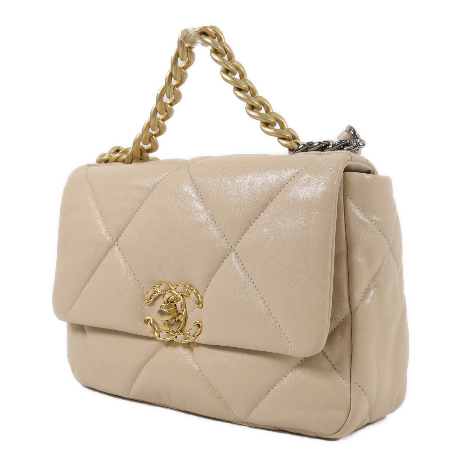 CHANEL 牛皮皮革Chanel 19手挽肩背兩用袋