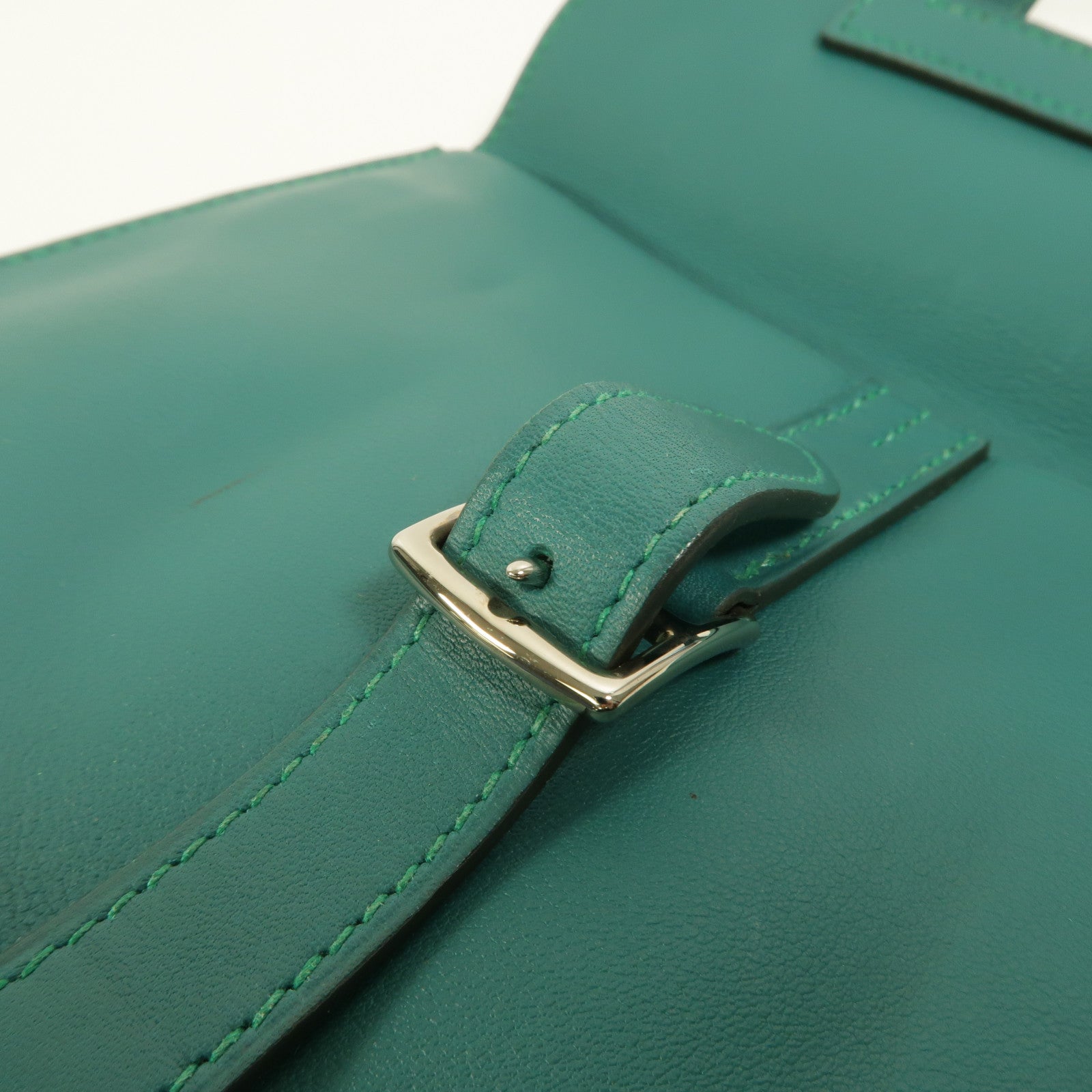HERMES Swift皮革Mini Halzan手挽肩背兩用袋Vert Verone