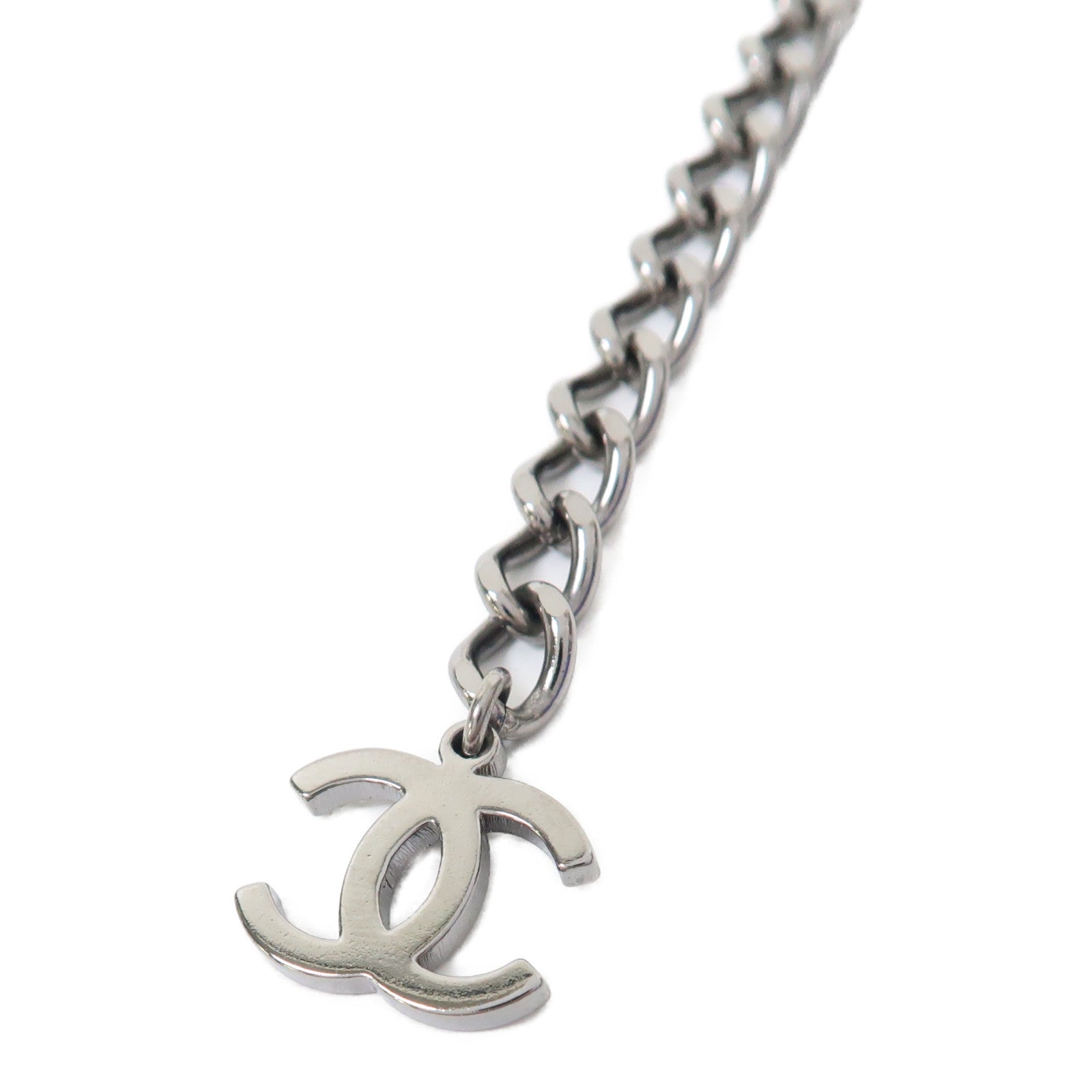 CHANEL 金屬Chain Belt銀色
