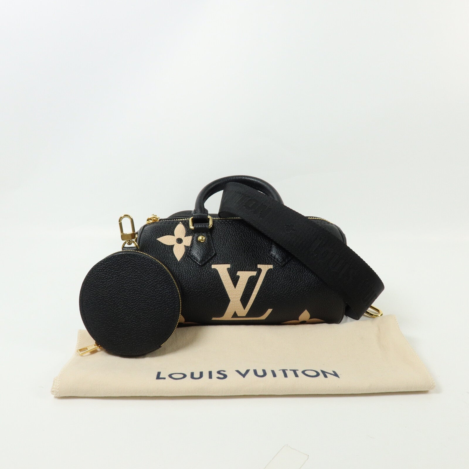 LOUIS VUITTON Monogram Empreinte Papillon BB手挽肩背兩用袋