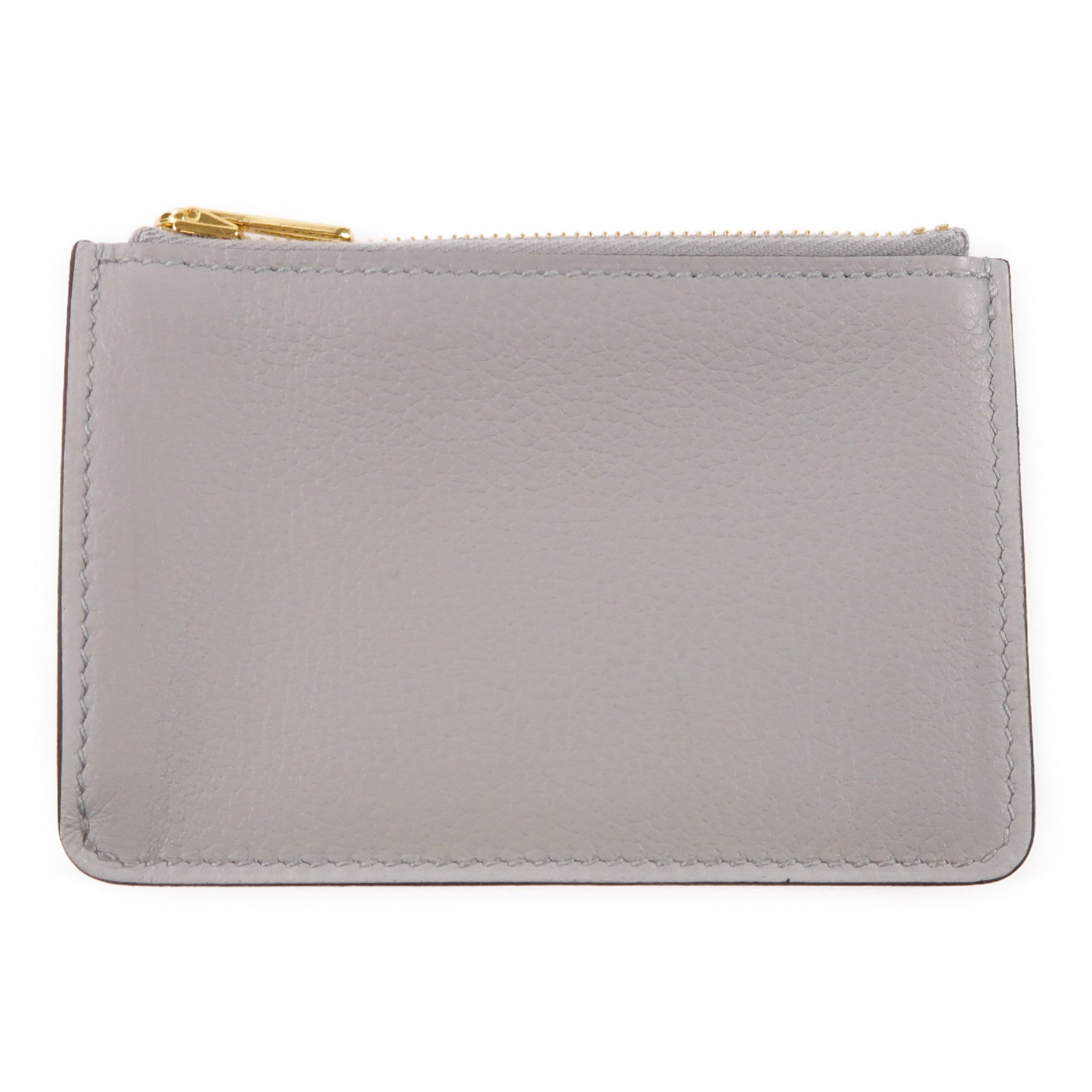 HERMES 【激減優惠】Evercolor皮革Roulis Silm金扣錢包08 Bleu Pale