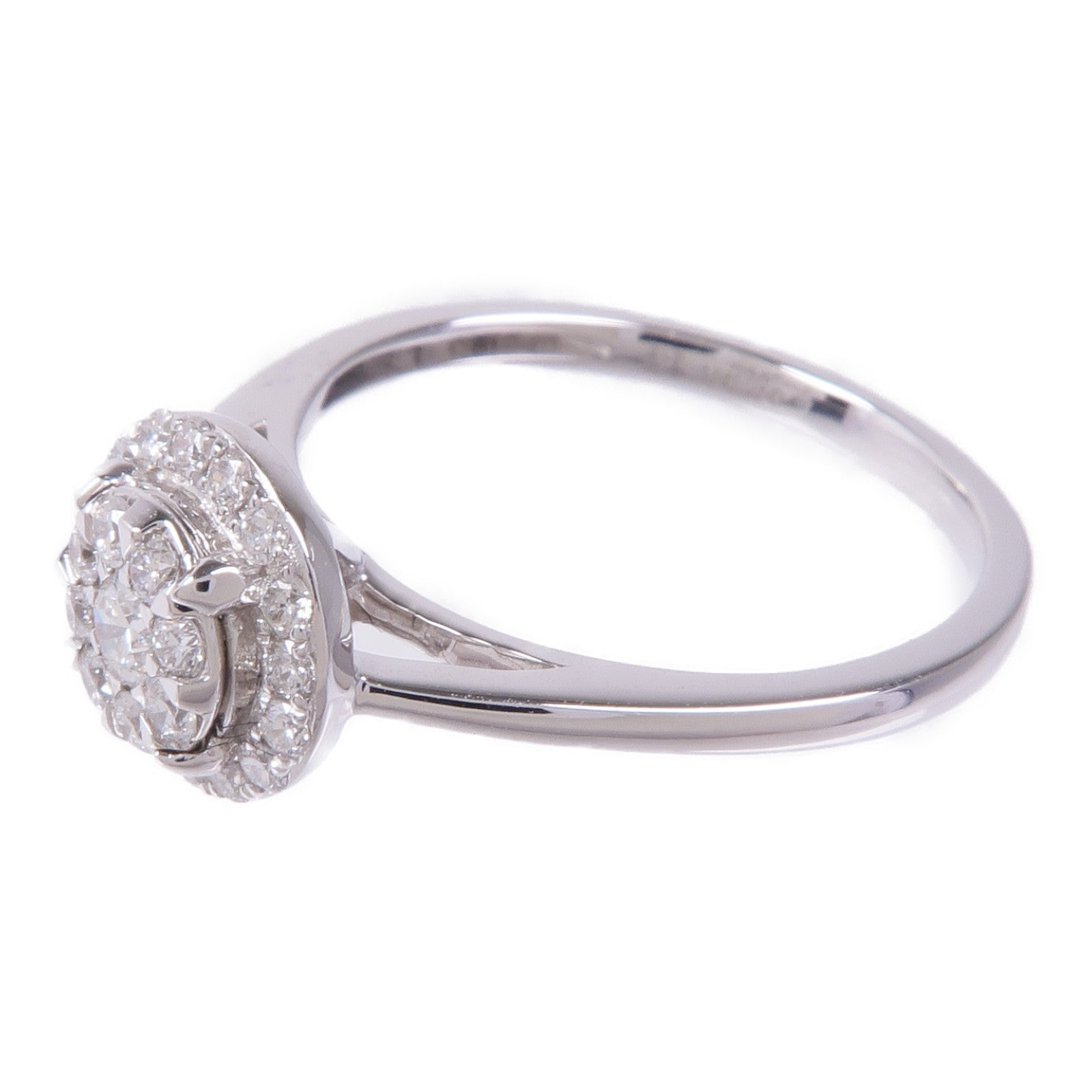 JEWELRY Diamond Ring 18K White Gold US#6.75