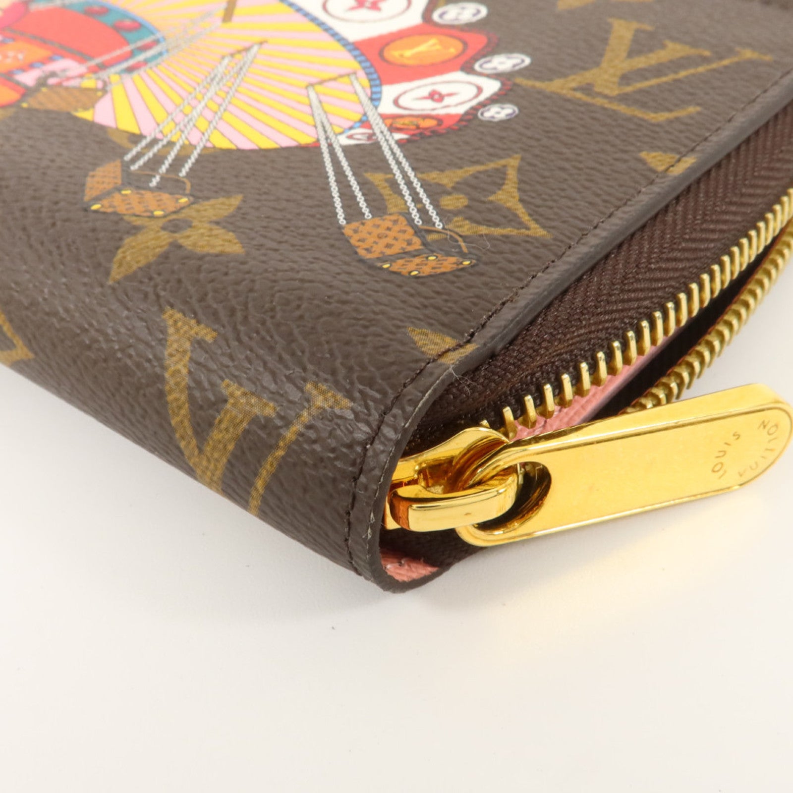 LOUIS VUITTON Monogram Vivienne Zippy Wallet金扣長錢包