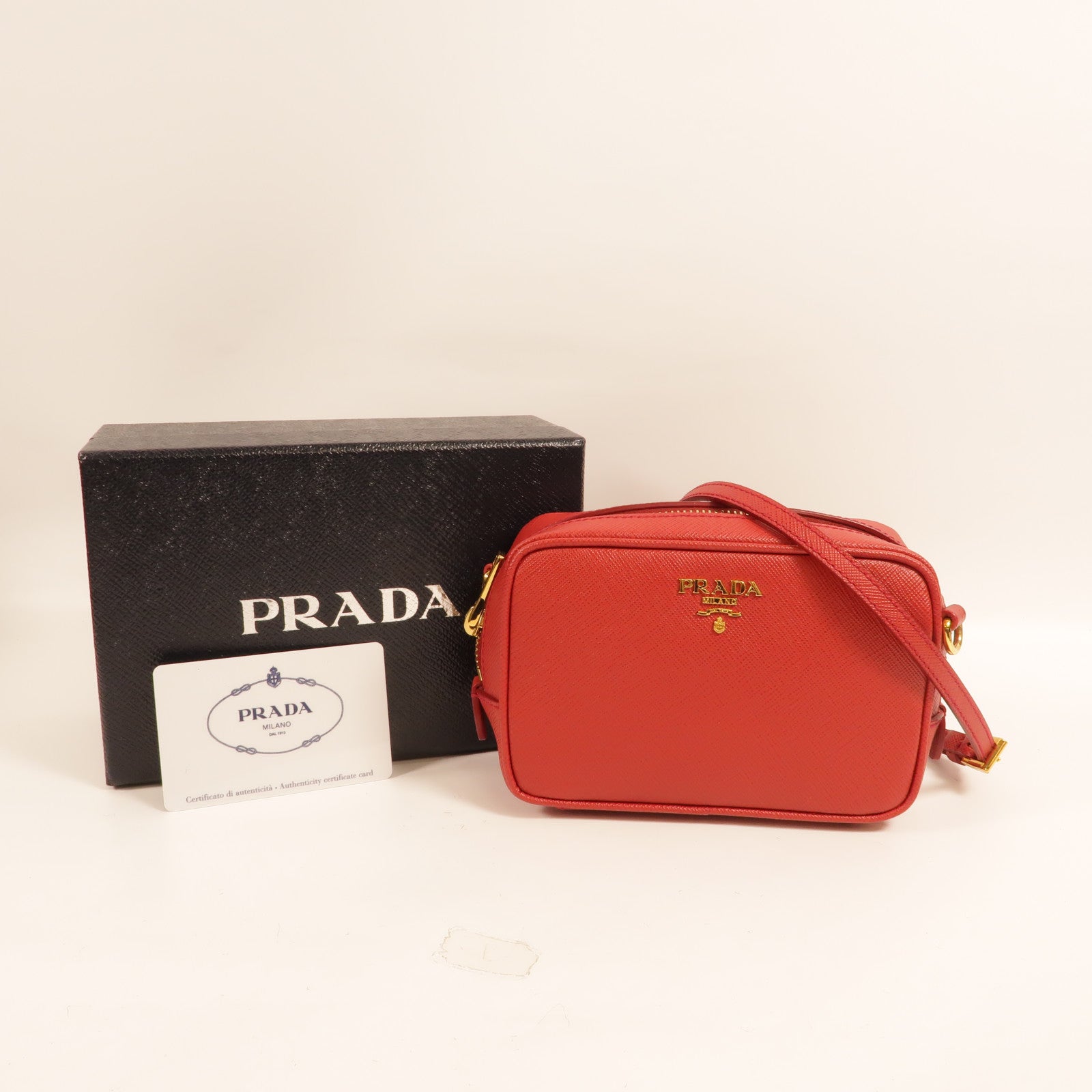PRADA Saffiano皮革Shoulder Bag肩背袋
