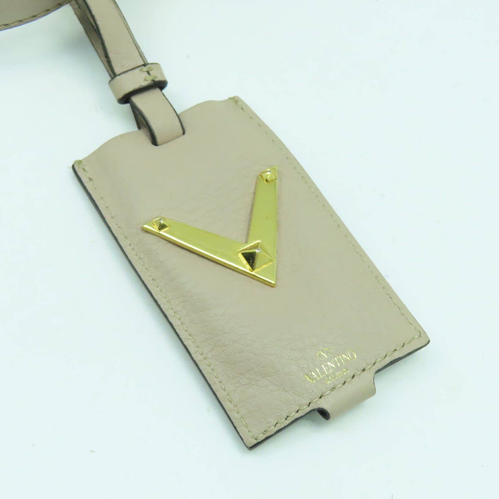 Valentino 【激減優惠】牛皮皮革2 Way Shoulder Bag金扣手挽肩背兩用袋粉紅色