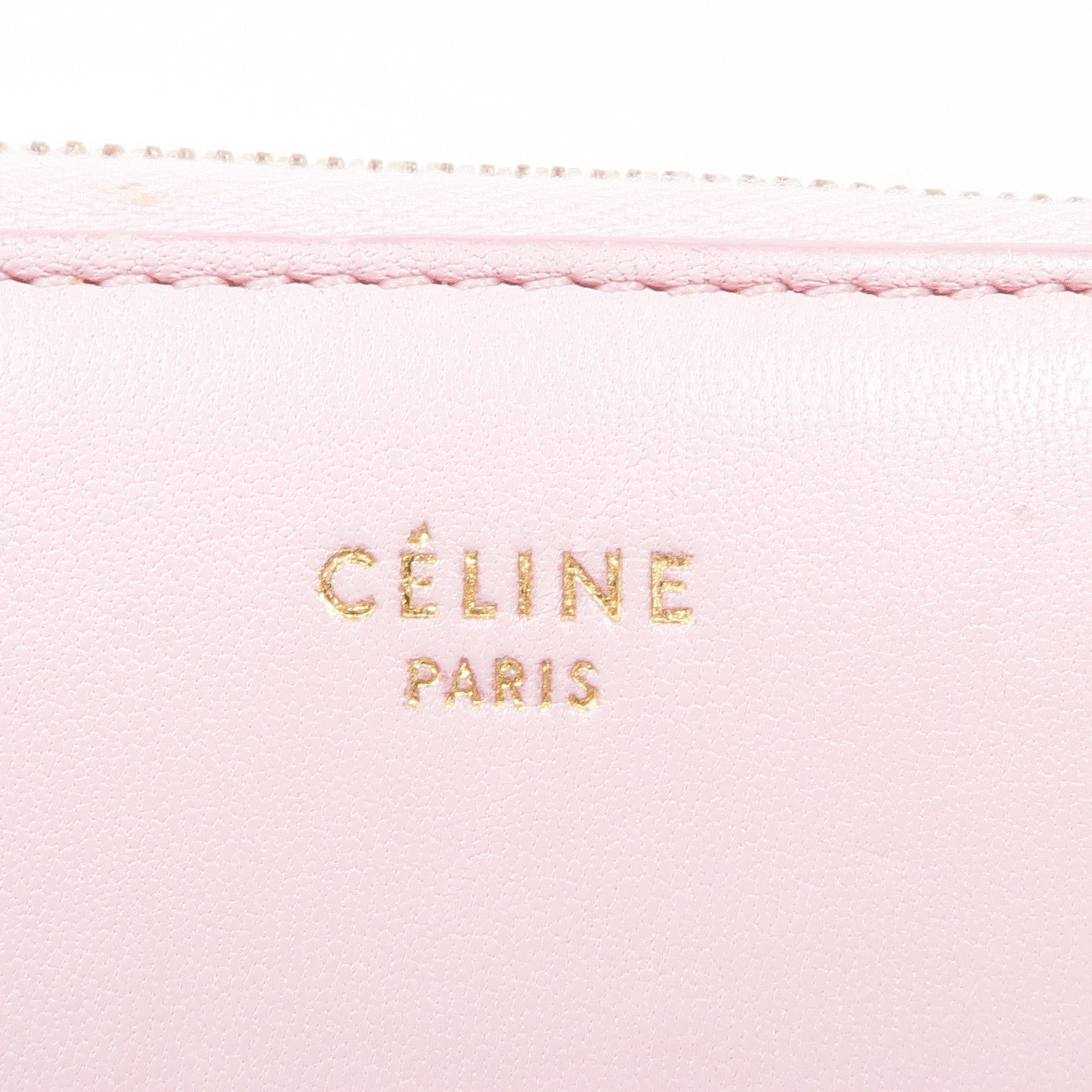 CELINE 牛皮皮革Wallet金扣錢包