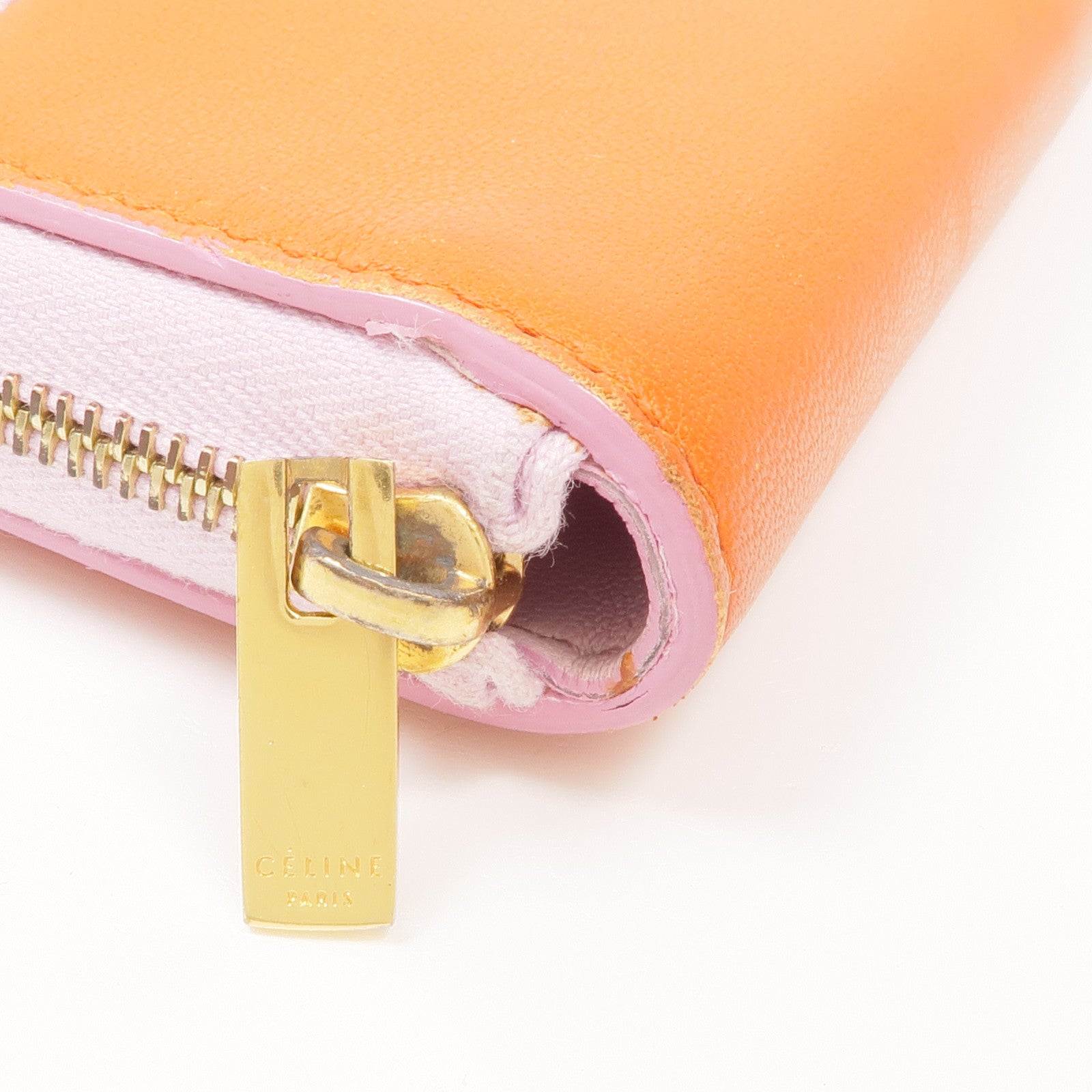 CELINE 牛皮皮革Wallet金扣錢包