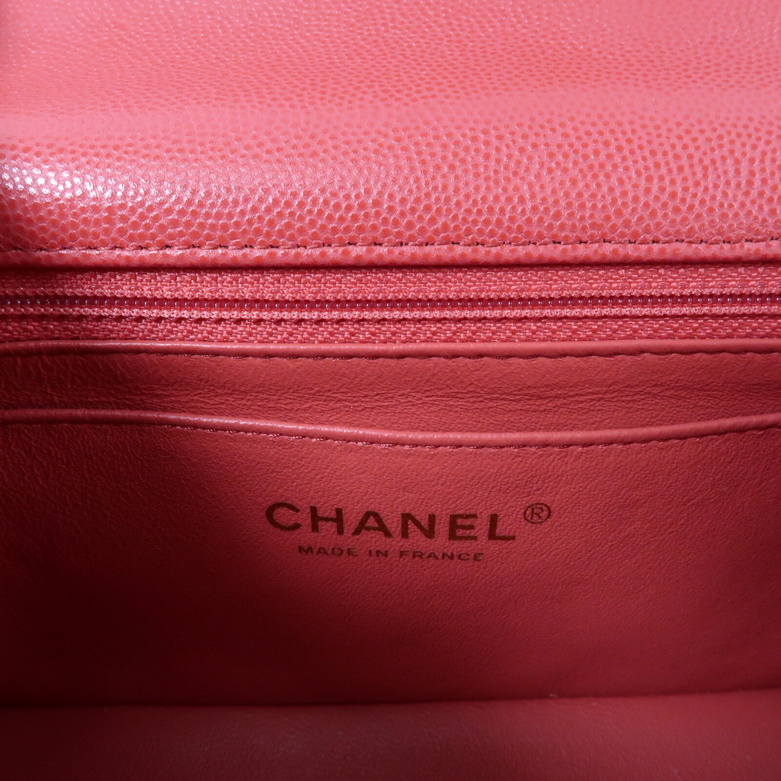CHANEL 牛皮皮革Mini Classic 20金扣鏈帶肩背袋