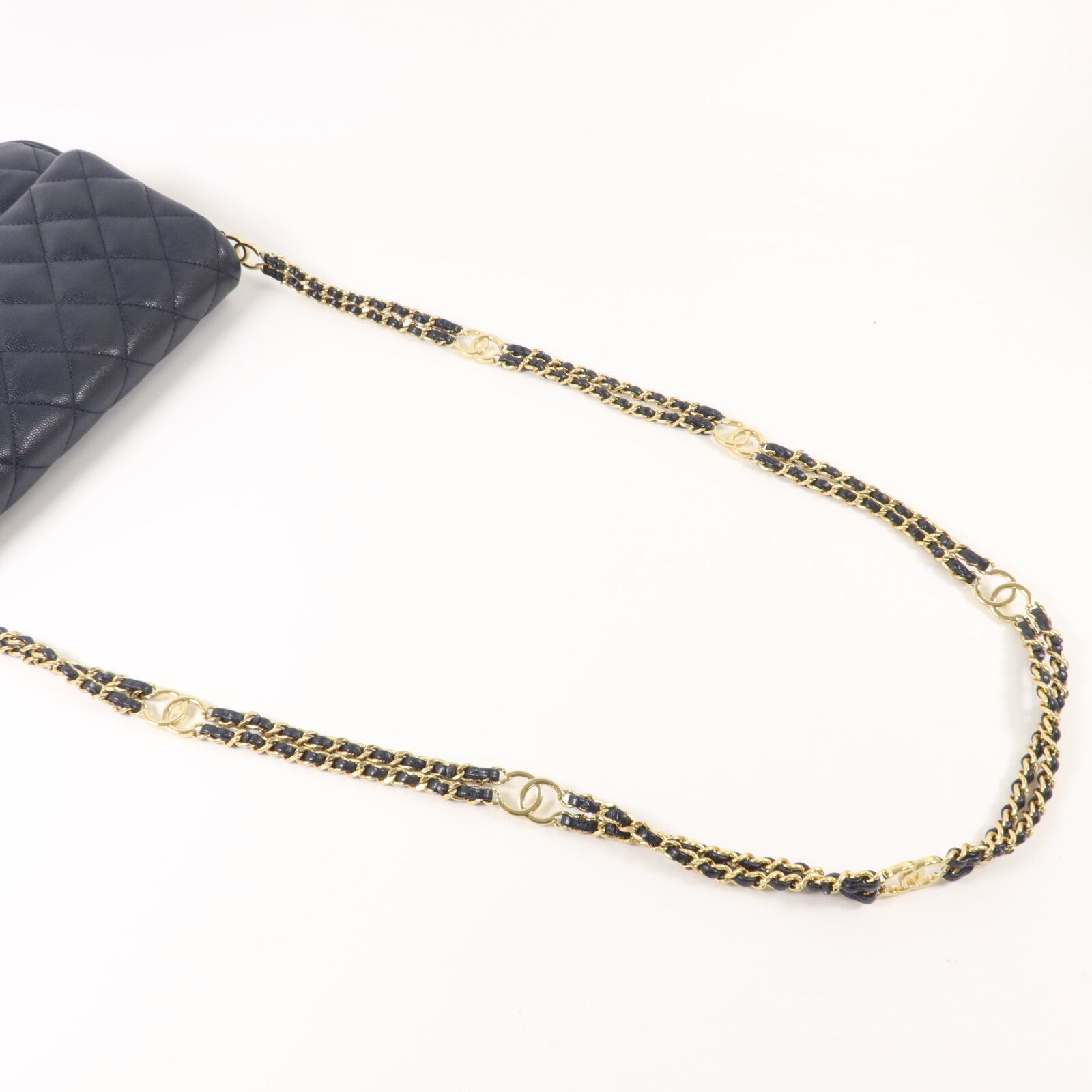 CHANEL 牛皮皮革Chain Shoulder鏈帶肩背袋
