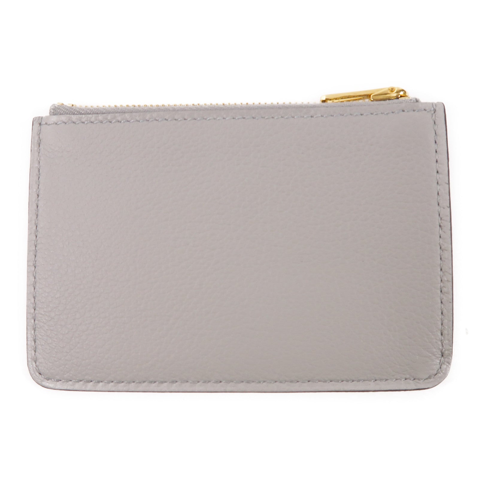 HERMES Evercolor皮革Roulis Silm金扣錢包08 Bleu Pale