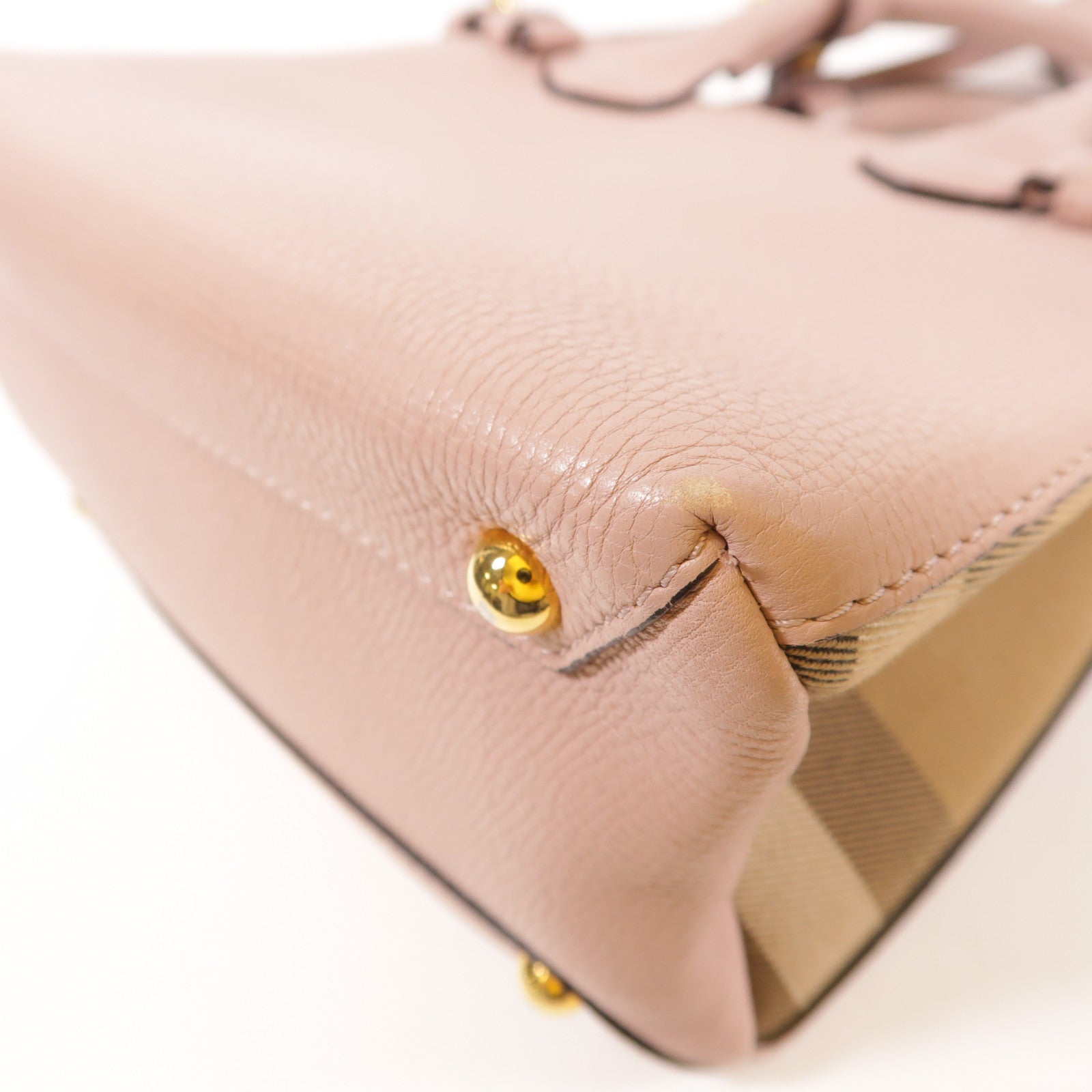 BURBERRY 皮革/帆布2 Way Bag手挽肩背兩用袋