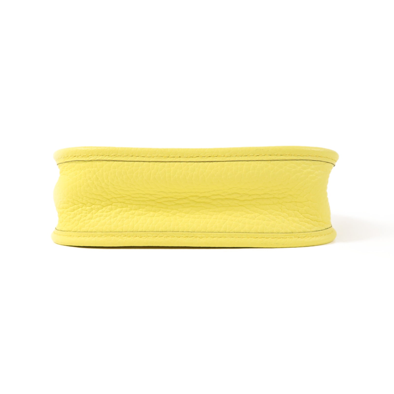 HERMES Clemence皮革Evelyne TPM銀扣肩背袋Lime