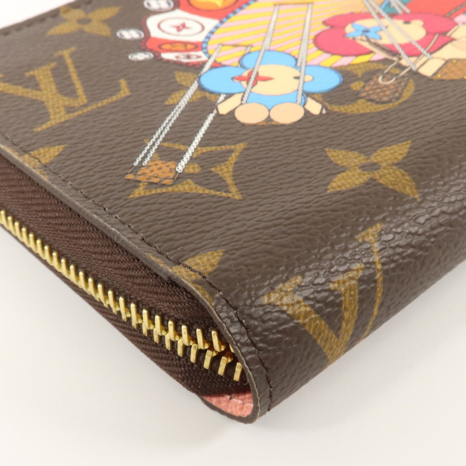 LOUIS VUITTON Monogram Vivienne Zippy Wallet金扣長錢包