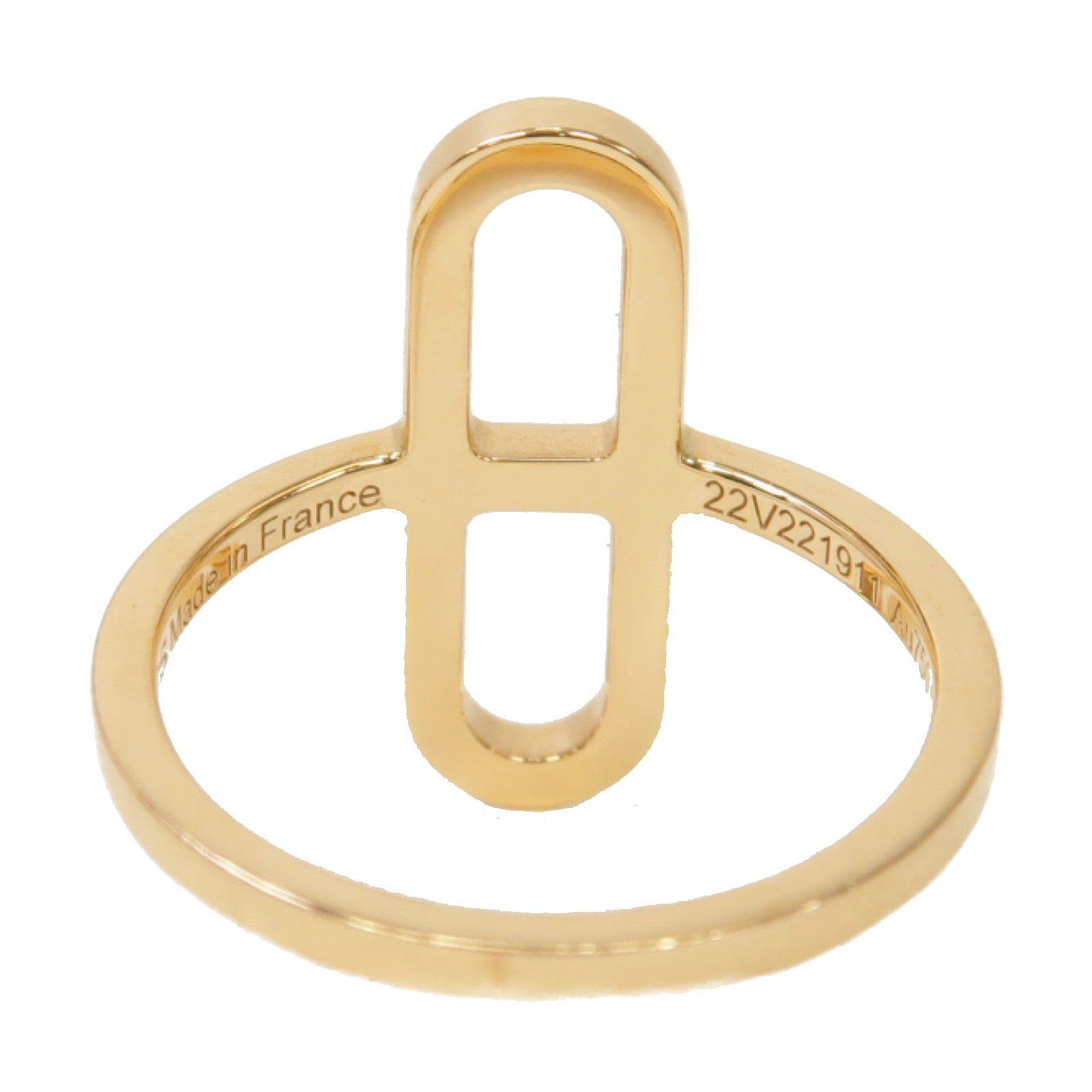HERMES 18K玫瑰金Ever Chaine D'ancre Ring戒指US#6.5