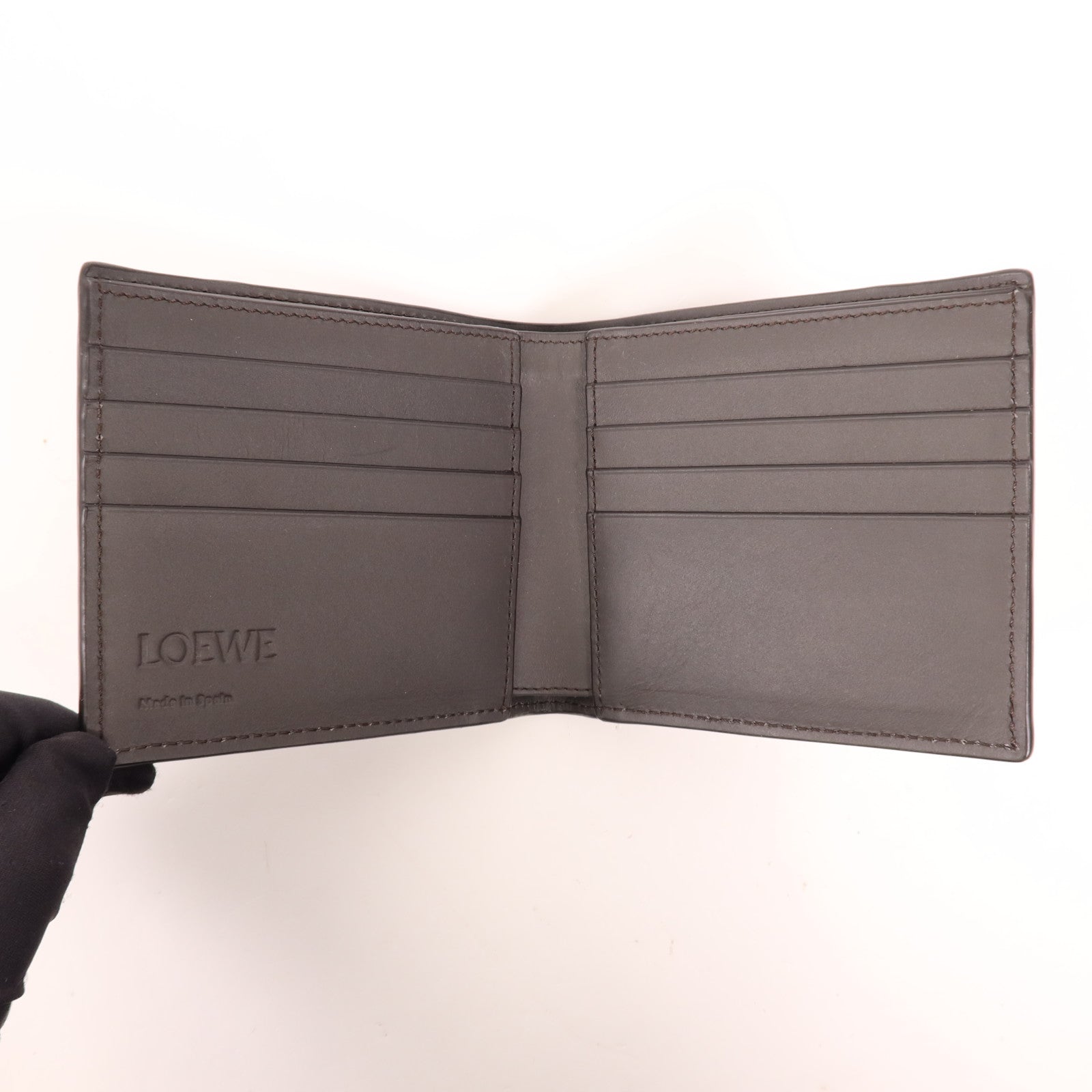 LOEWE 牛皮皮革Puzzle Bifold錢包